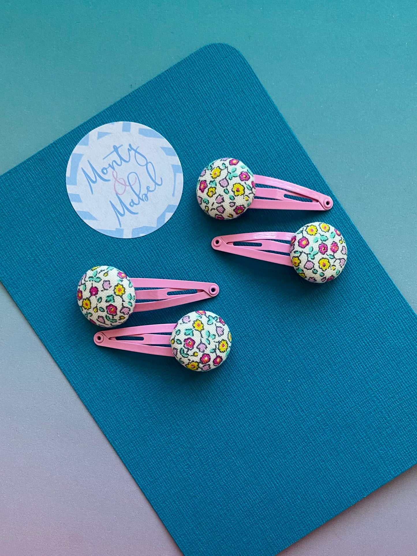 Sale: Liberty Floral Tiny Clips (Pair)