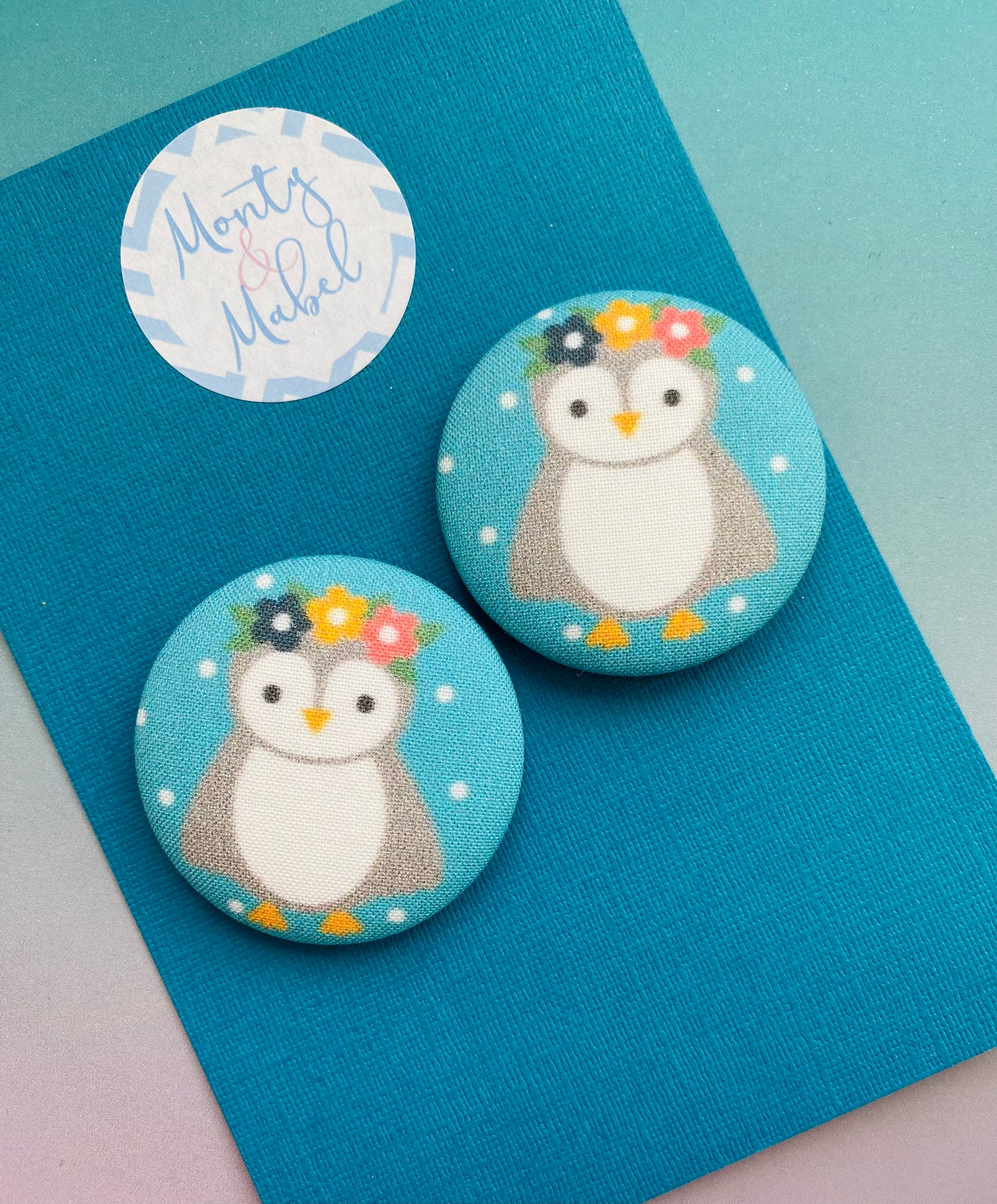 Sale: *SECONDS* Turquoise Owl Large Bobble (Single