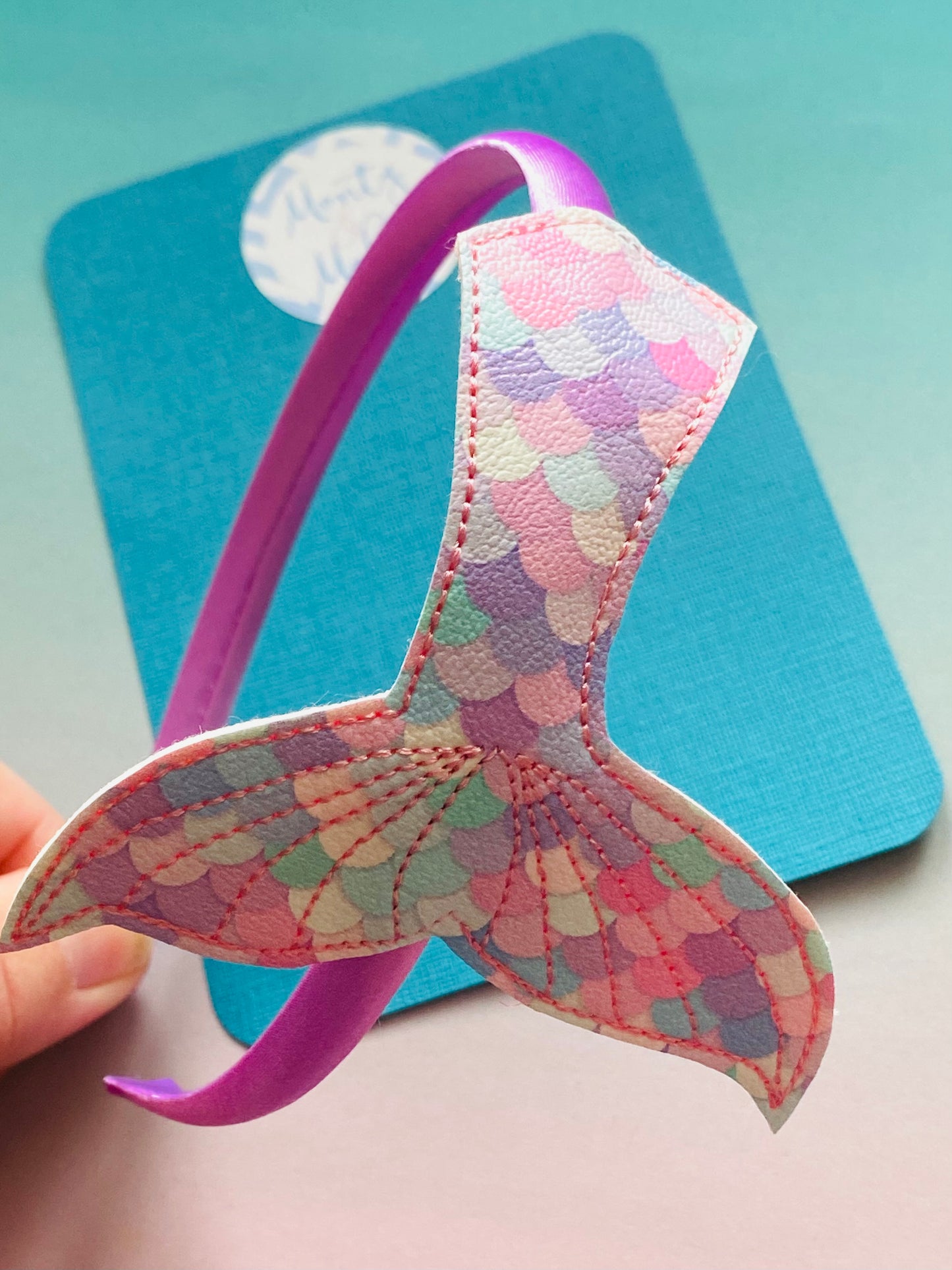 Sale: Embroidered Mermaid Tail Headband