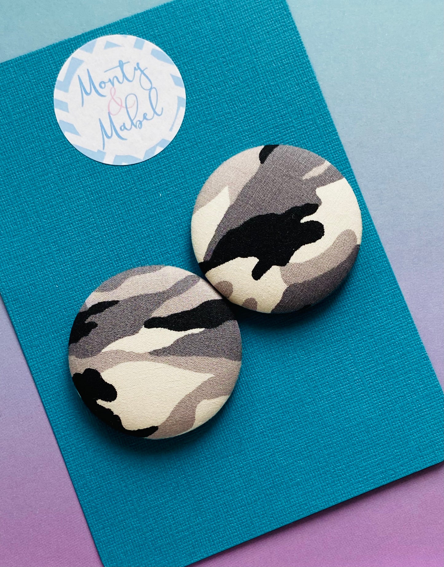 Sale: Grey Camo Large Bobble (Single)