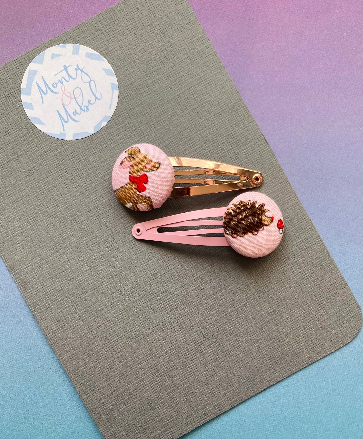 Pink Hedgehog & Deer