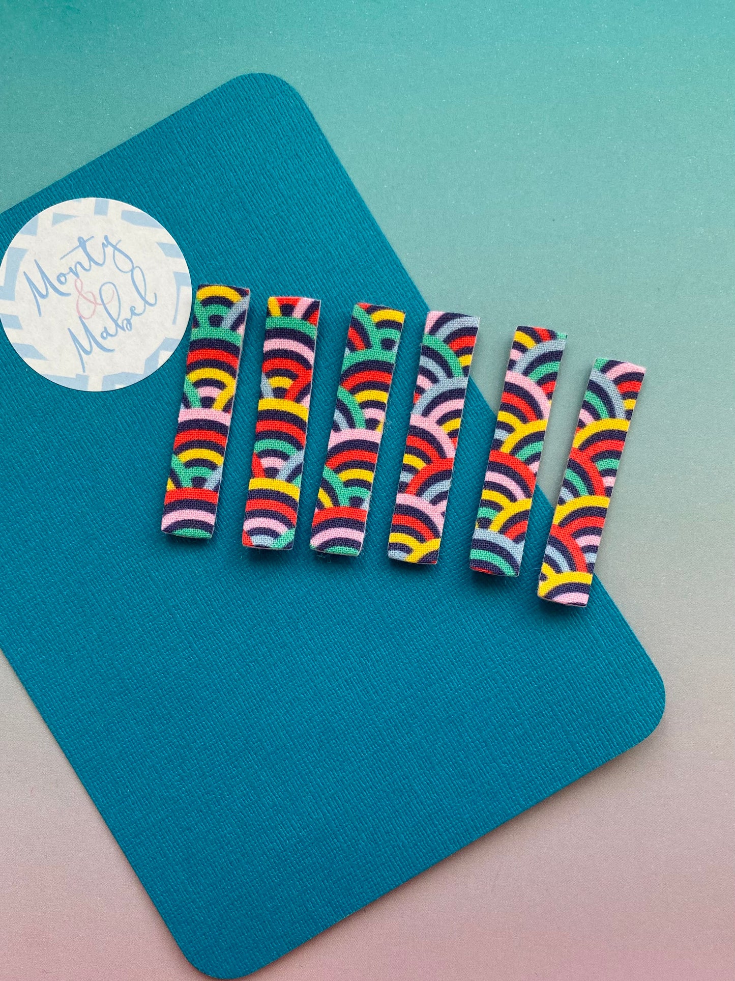 Sale: Layered Rainbows Plain Fringe Clip
