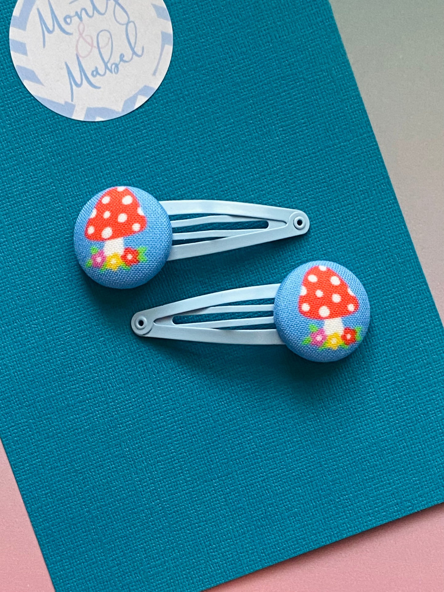 Sale: Blue Mushroom Standard Clips (Pair)