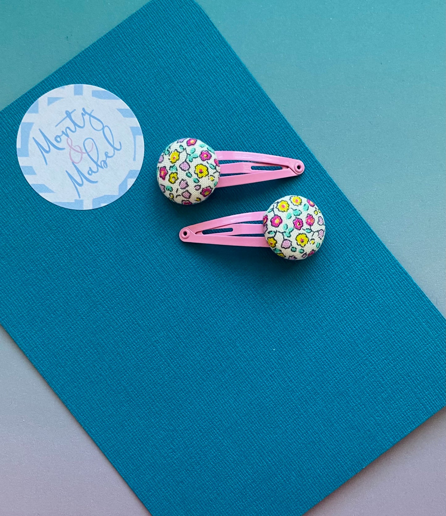 Sale: Liberty Floral Tiny Clips (Pair)