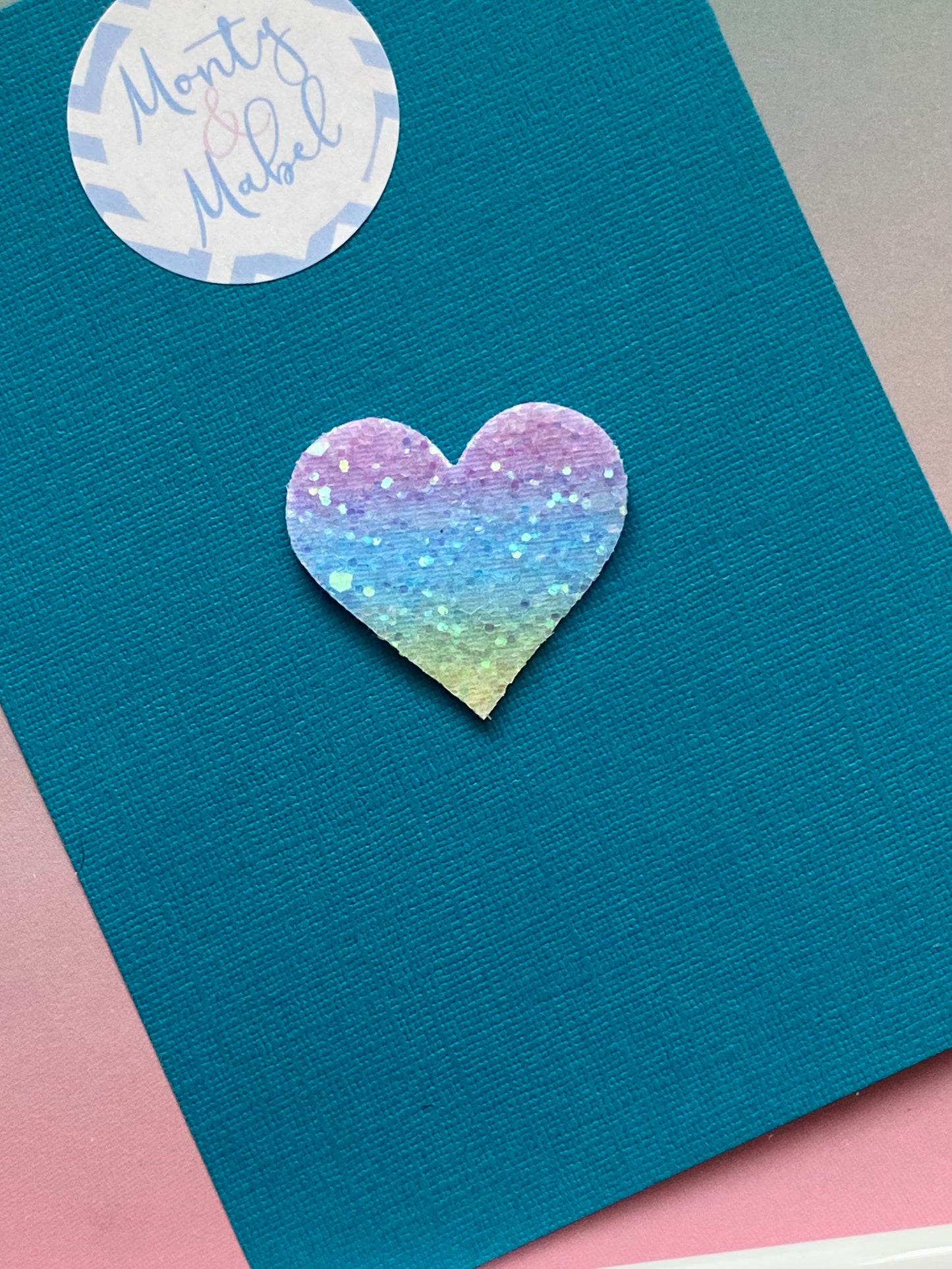 Sale: Rainbow Ombre Heart Fringe Clip (Single)