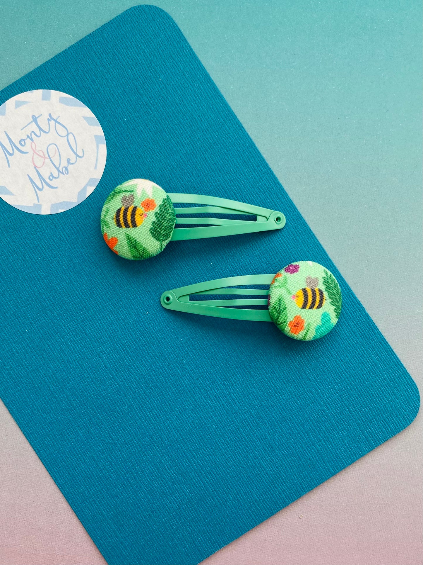 Sale: *SECONDS* Green Bee Standard Clips (Pair)