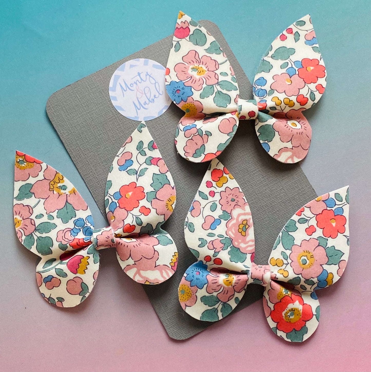 Sale: Liberty Floral Large Butterfly Bow