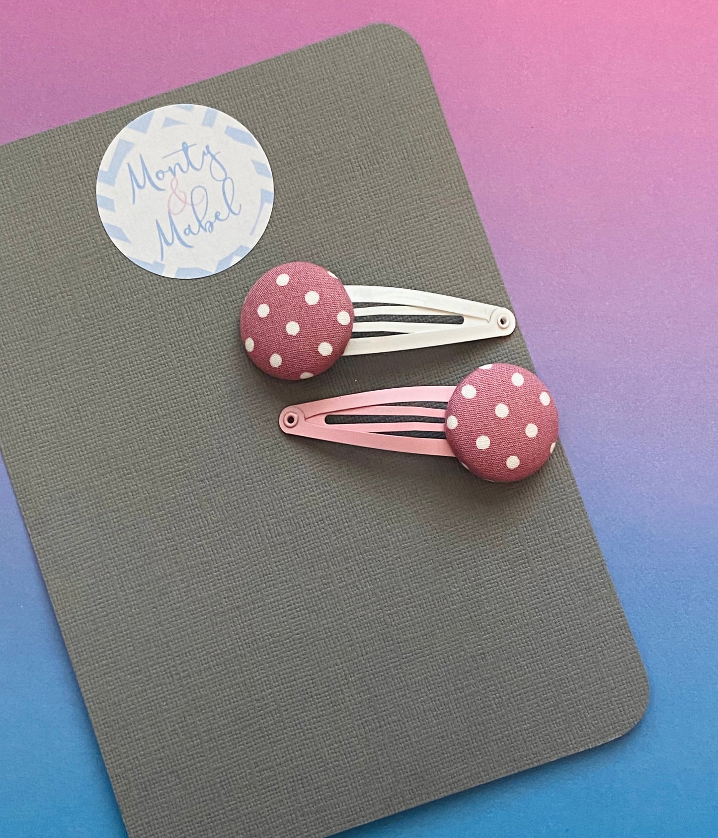 Dusky Pink Polka Dot
