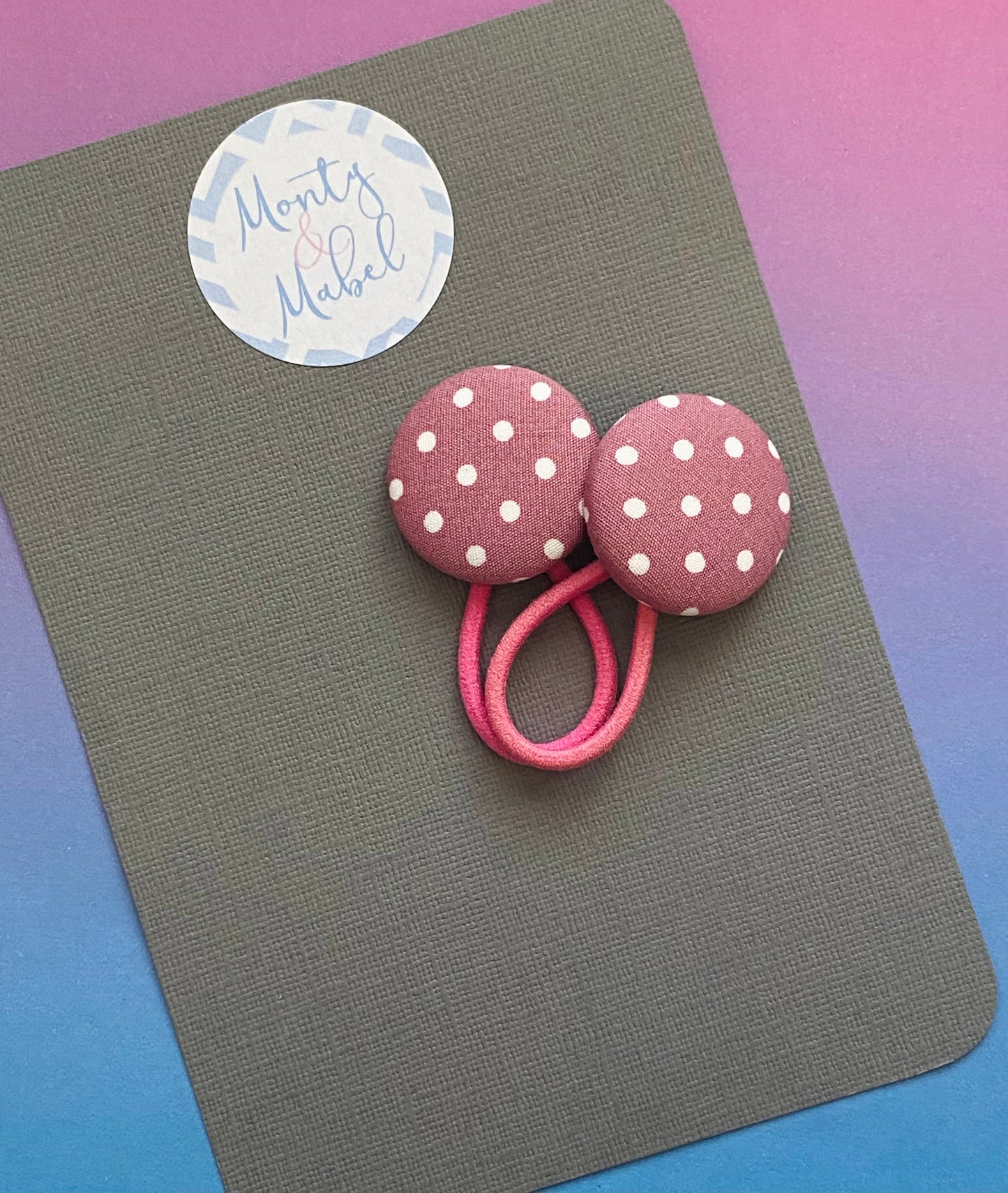 Dusky Pink Polka Dot