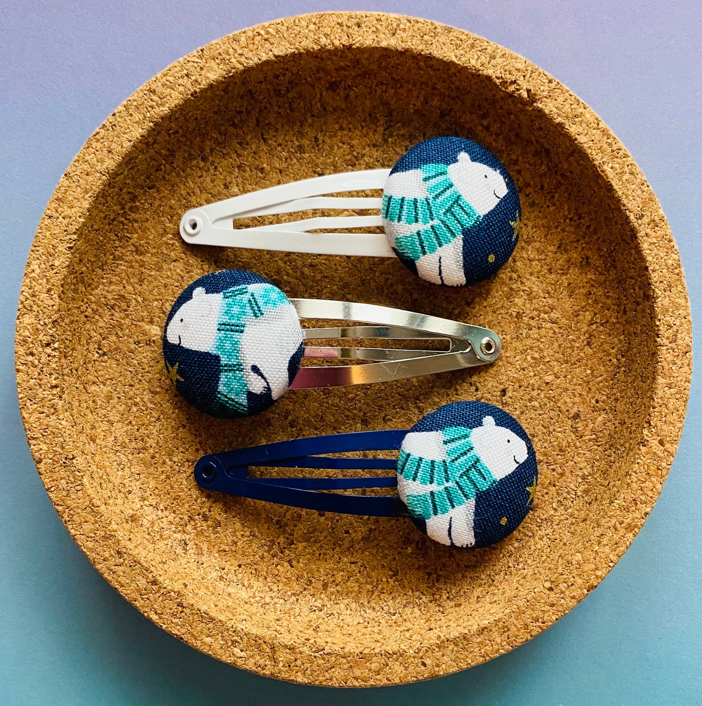 Cosy Polar Bears (Navy)