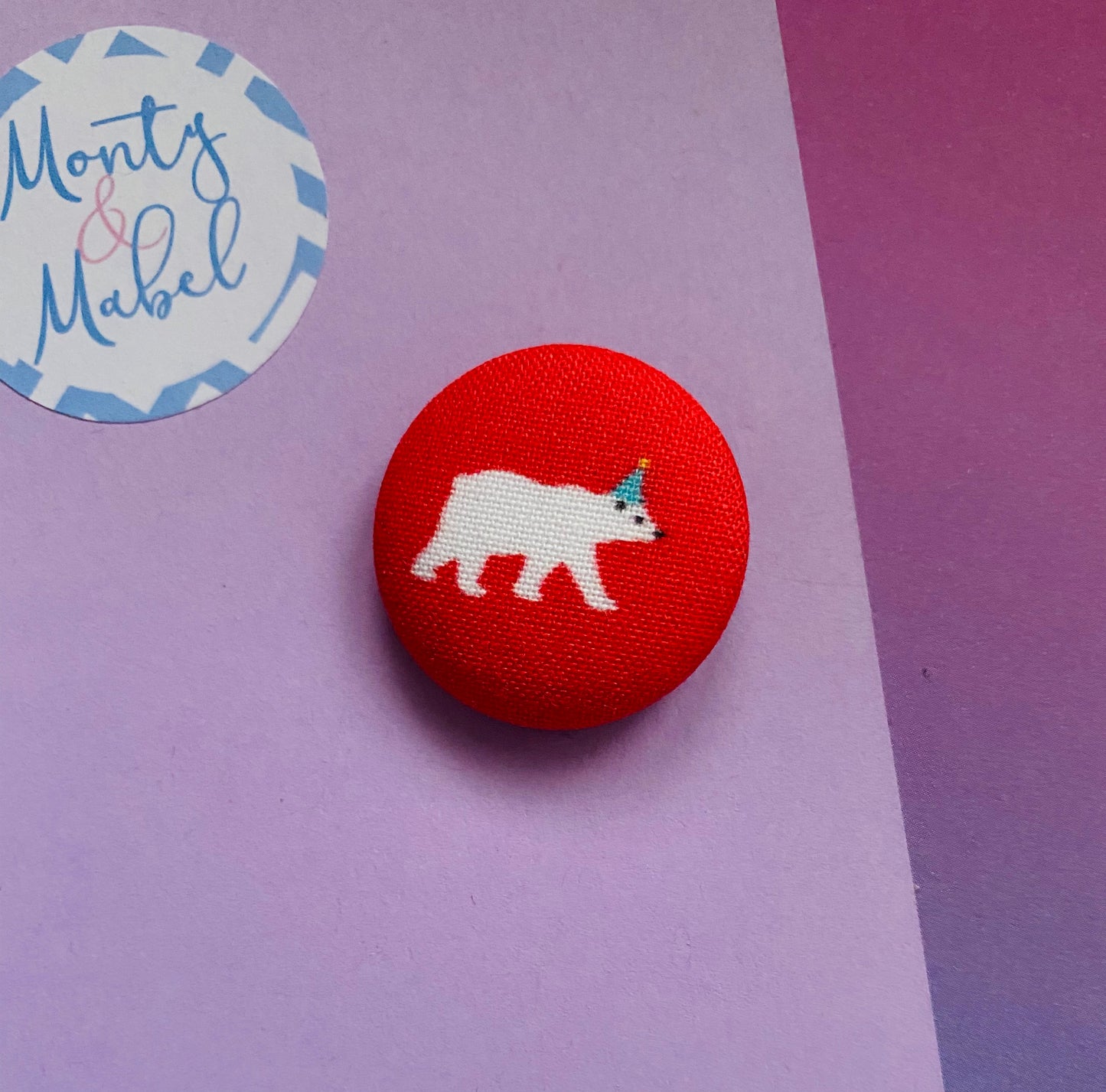 Sale: Red Polar Bear Small Bobble (Single)