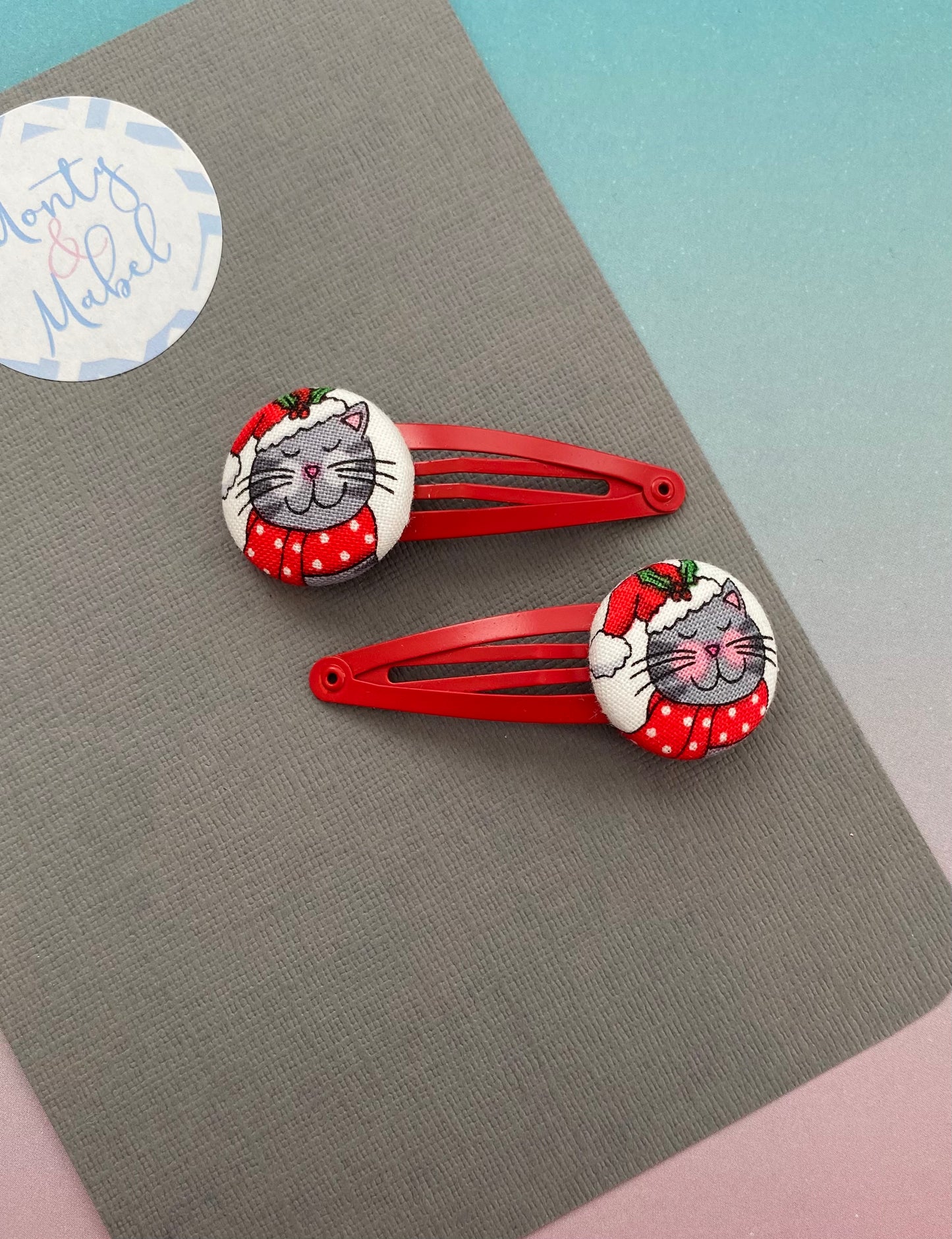 Sale: Santa Cats Standard Clips (Pair)