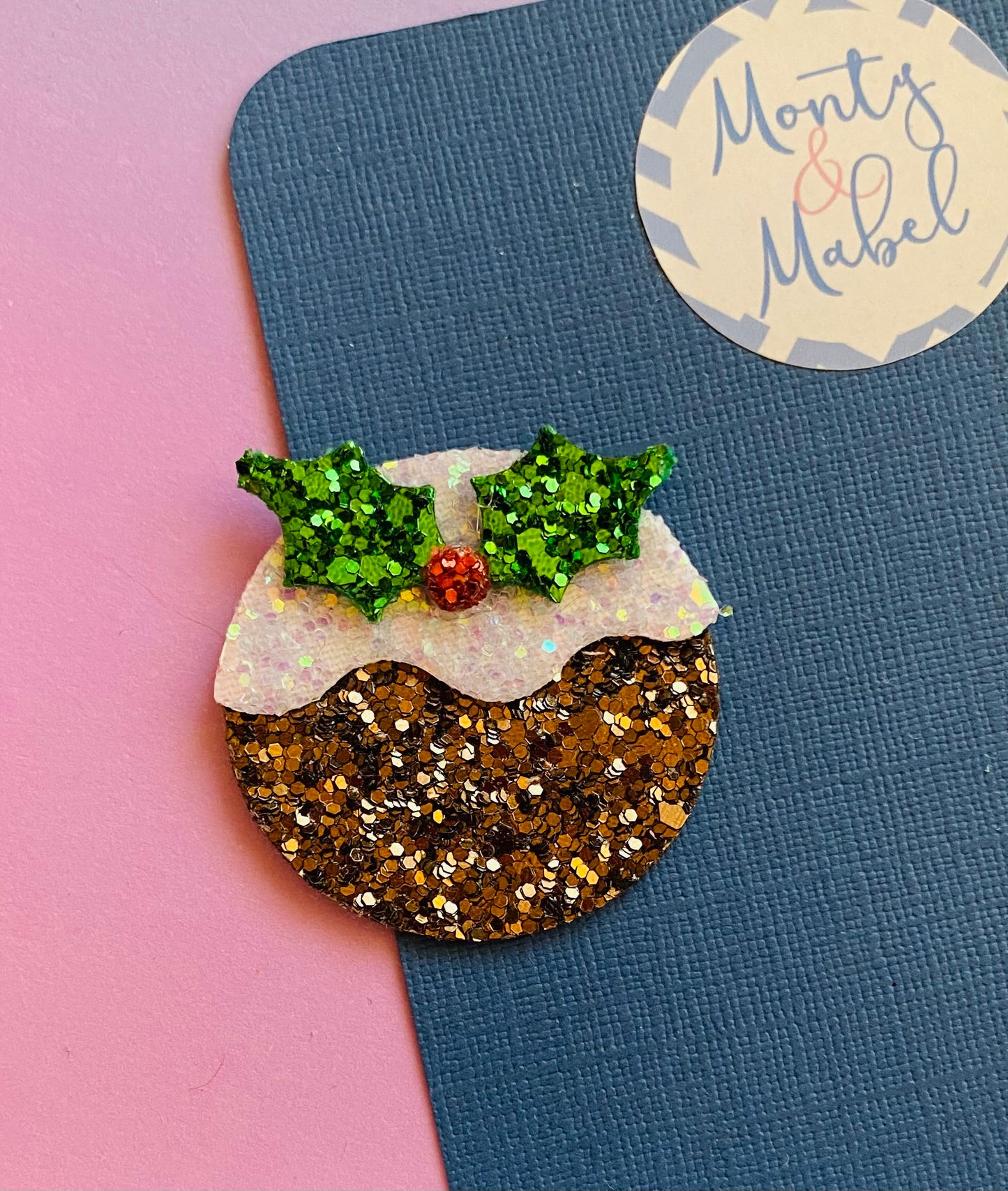 Sale: Glitter Christmas Pudding Feltie