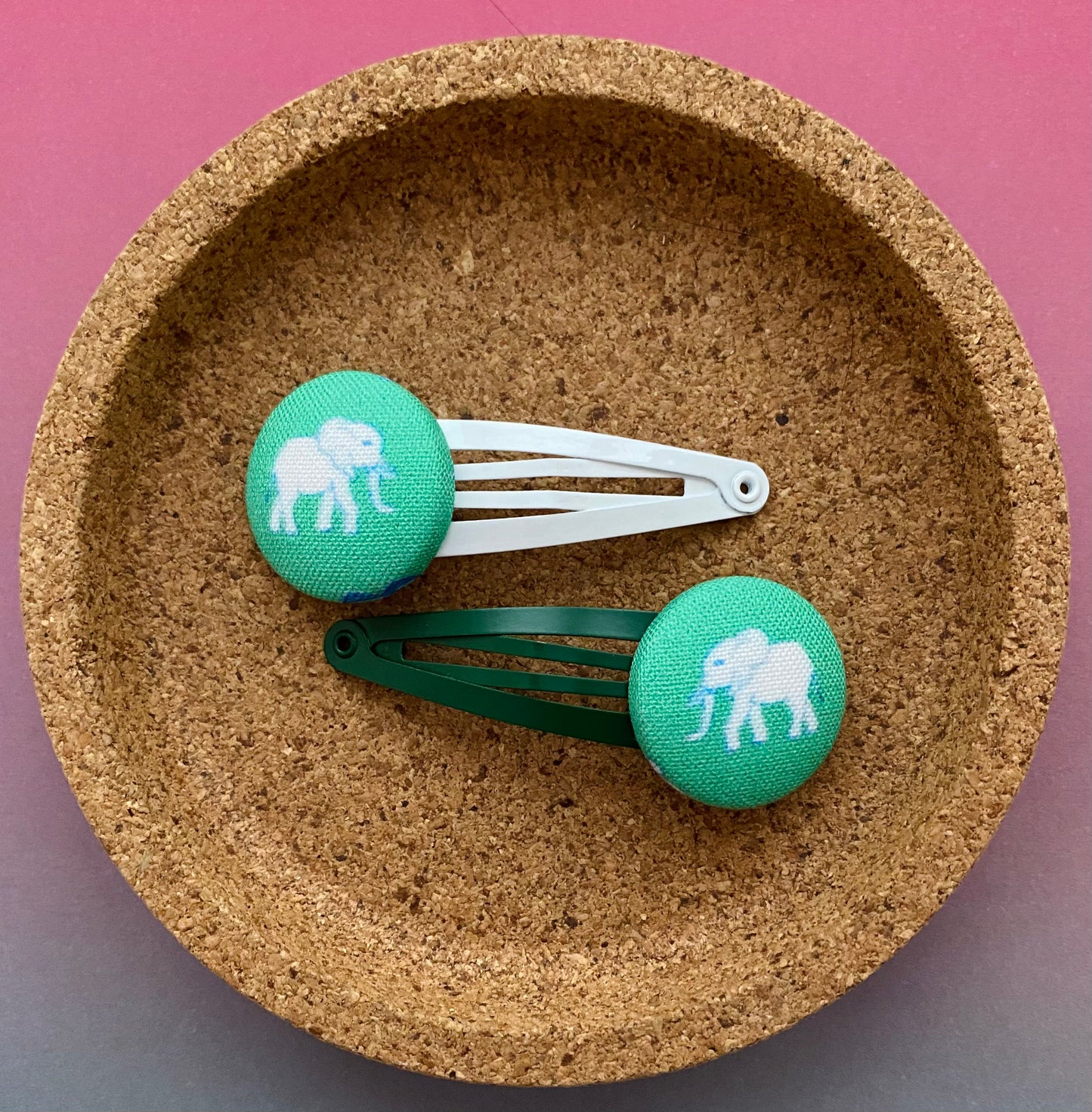 Boho Green Elephants