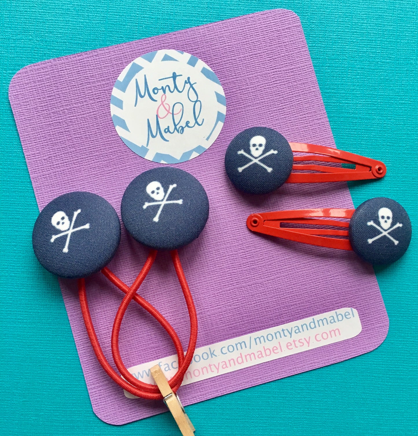 Navy Skull & Crossbones