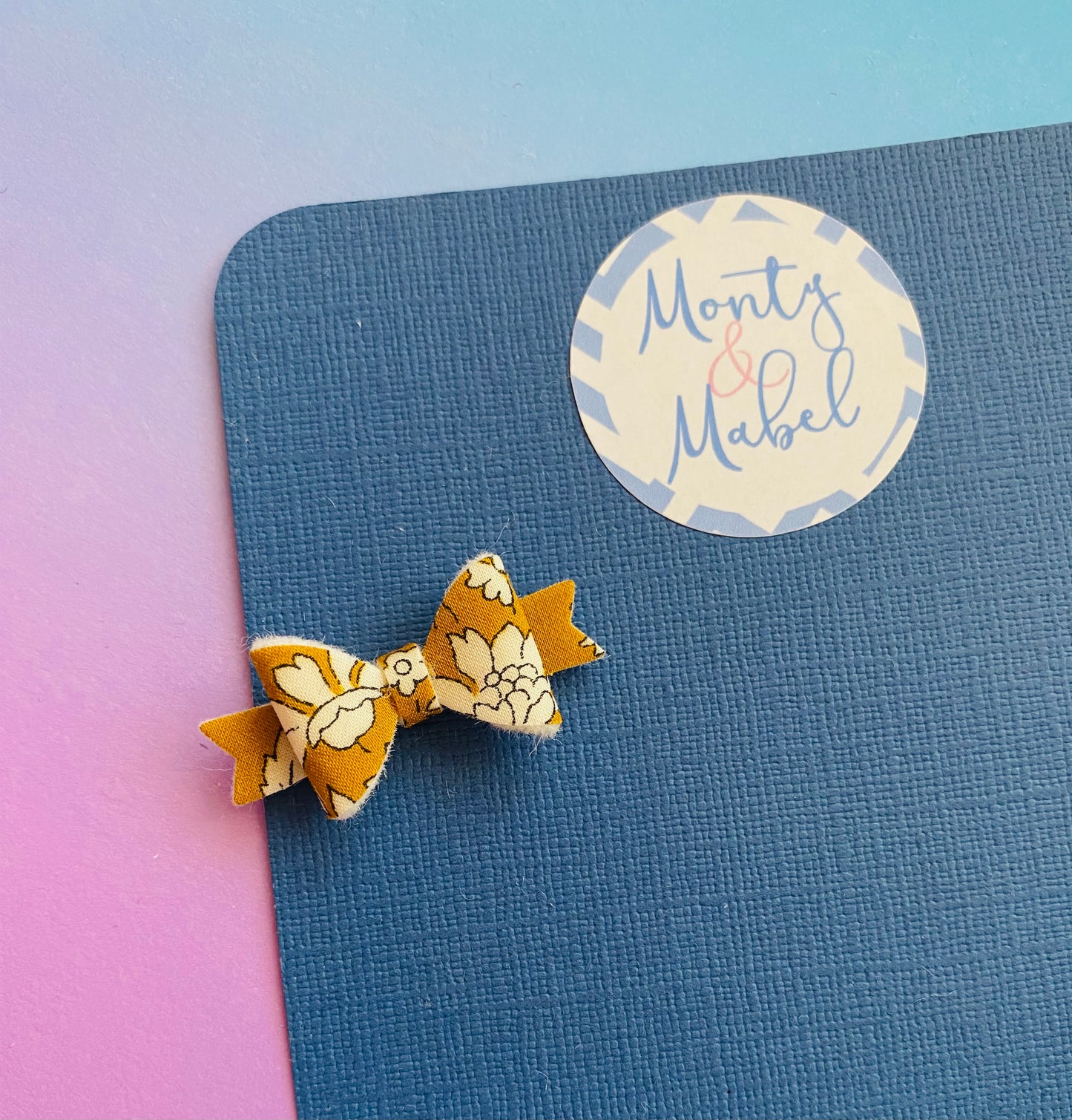 Sale: Liberty Mustard Capel Diddy Bow Fringe Clip