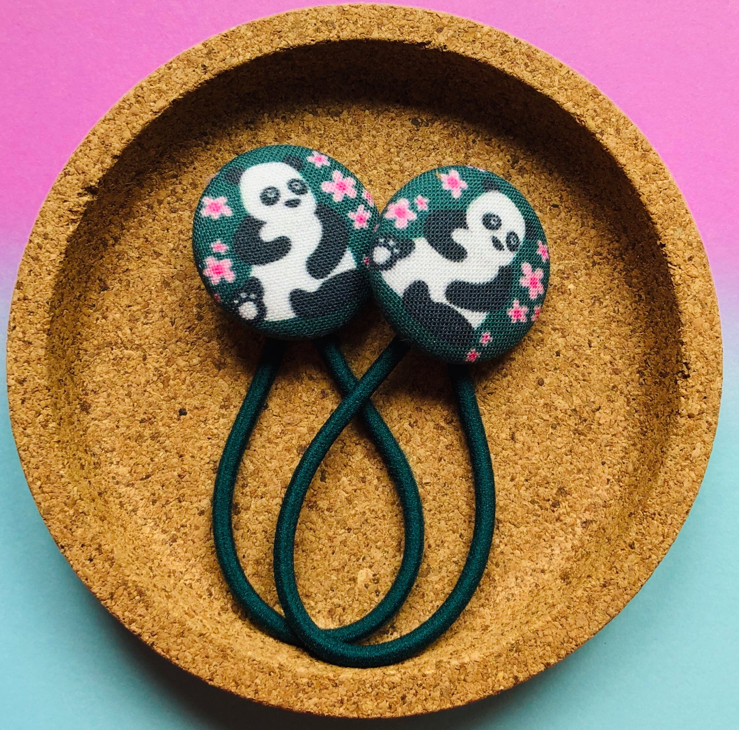Floral Panda (Green)