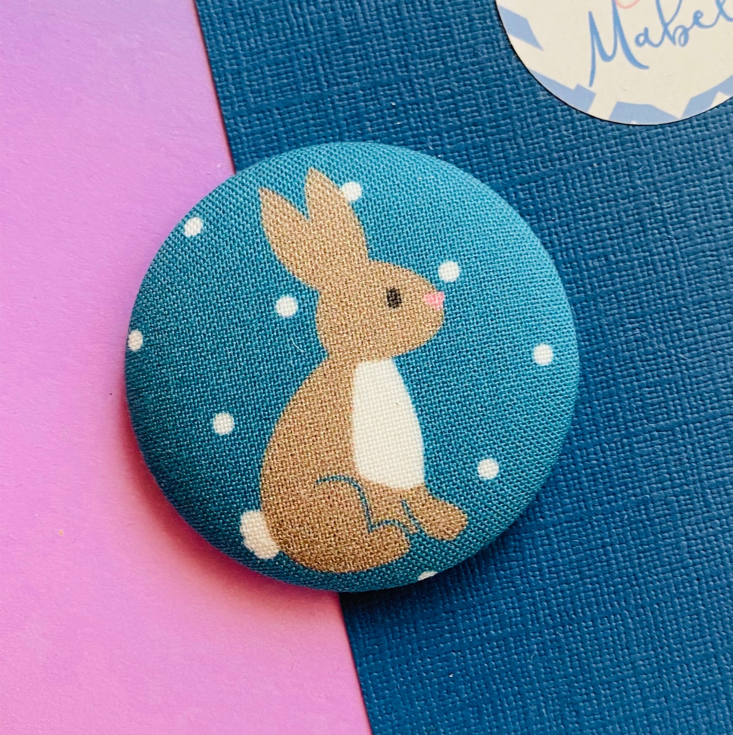 Sale: Polka Dot Bunny Large Bobble (Single)