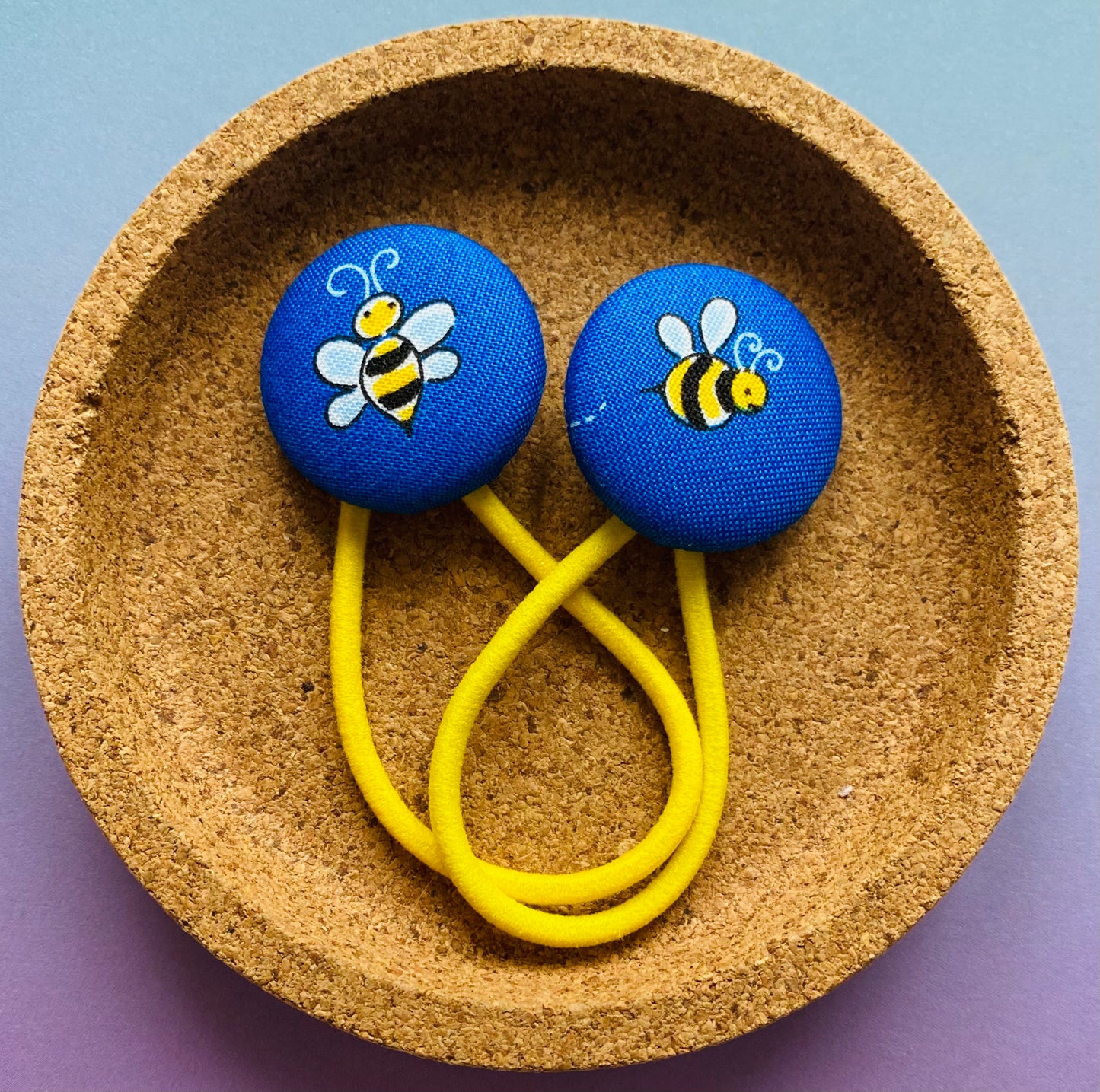 Bumble Bees on Blue