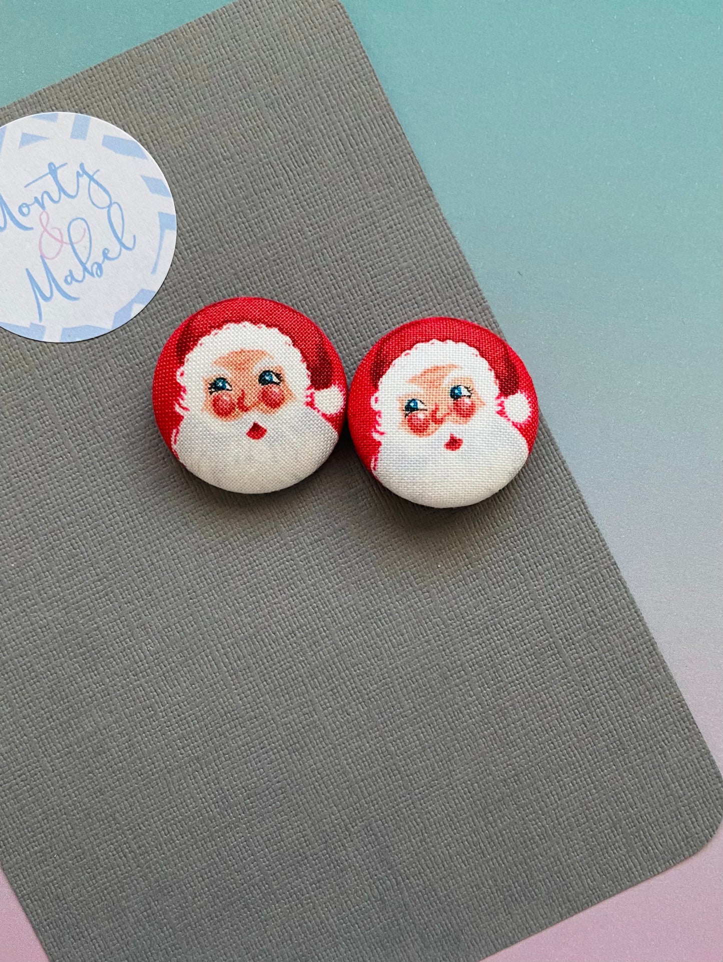 Sale: Father Christmas Small Bobbles (Pair)