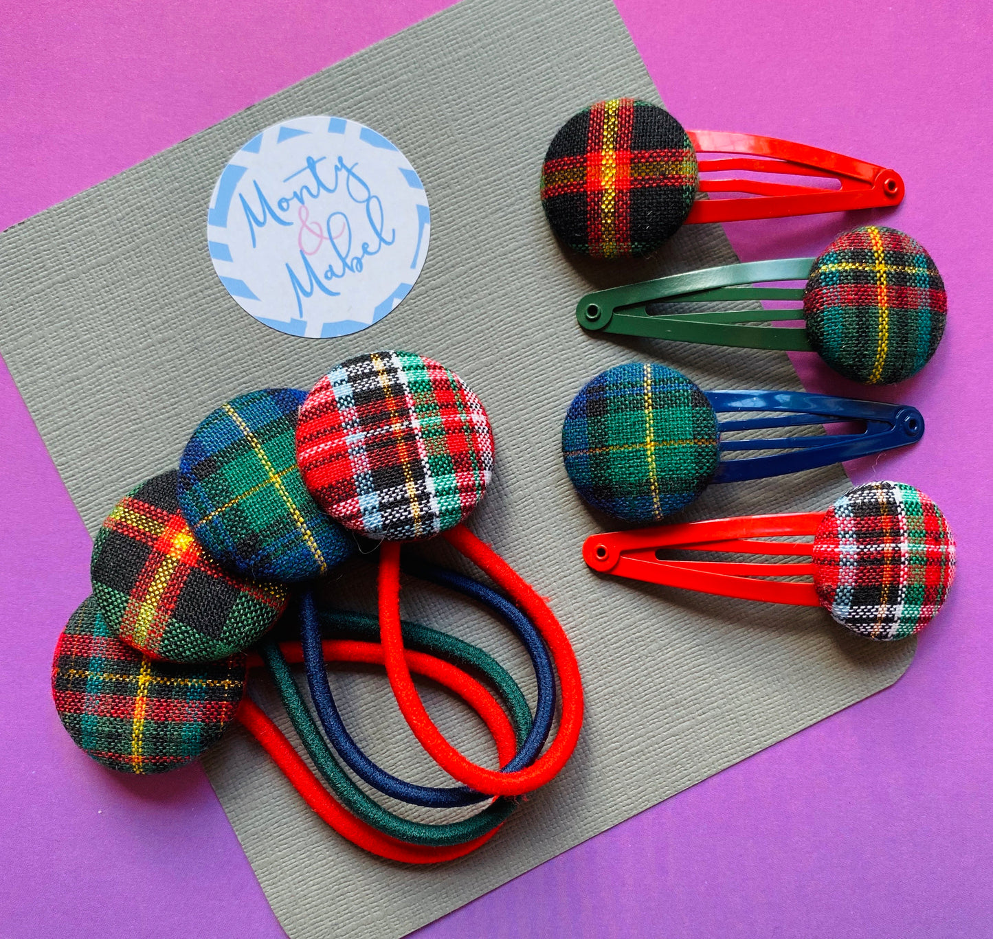 Green Tartan With Gold Thread