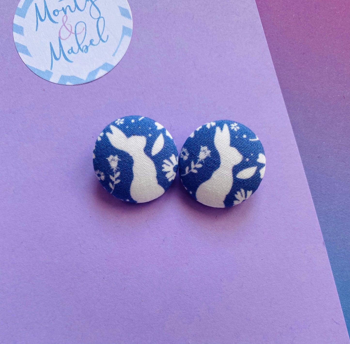 Sale: Belle & Boo Bunny Lavender Tiny Bobbles (Pair)