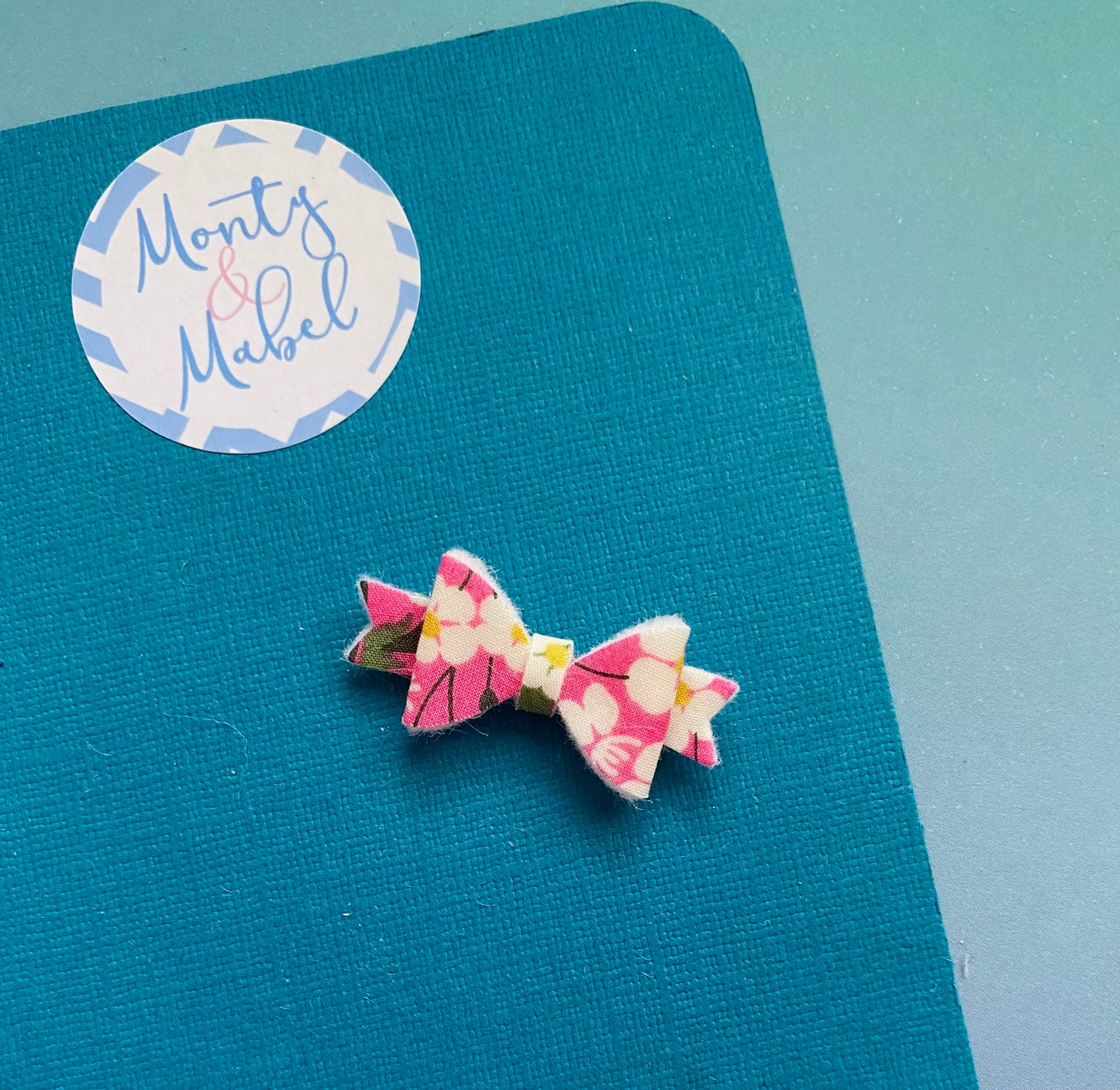 Sale: Liberty Floral Diddy Bow Fringe Clip