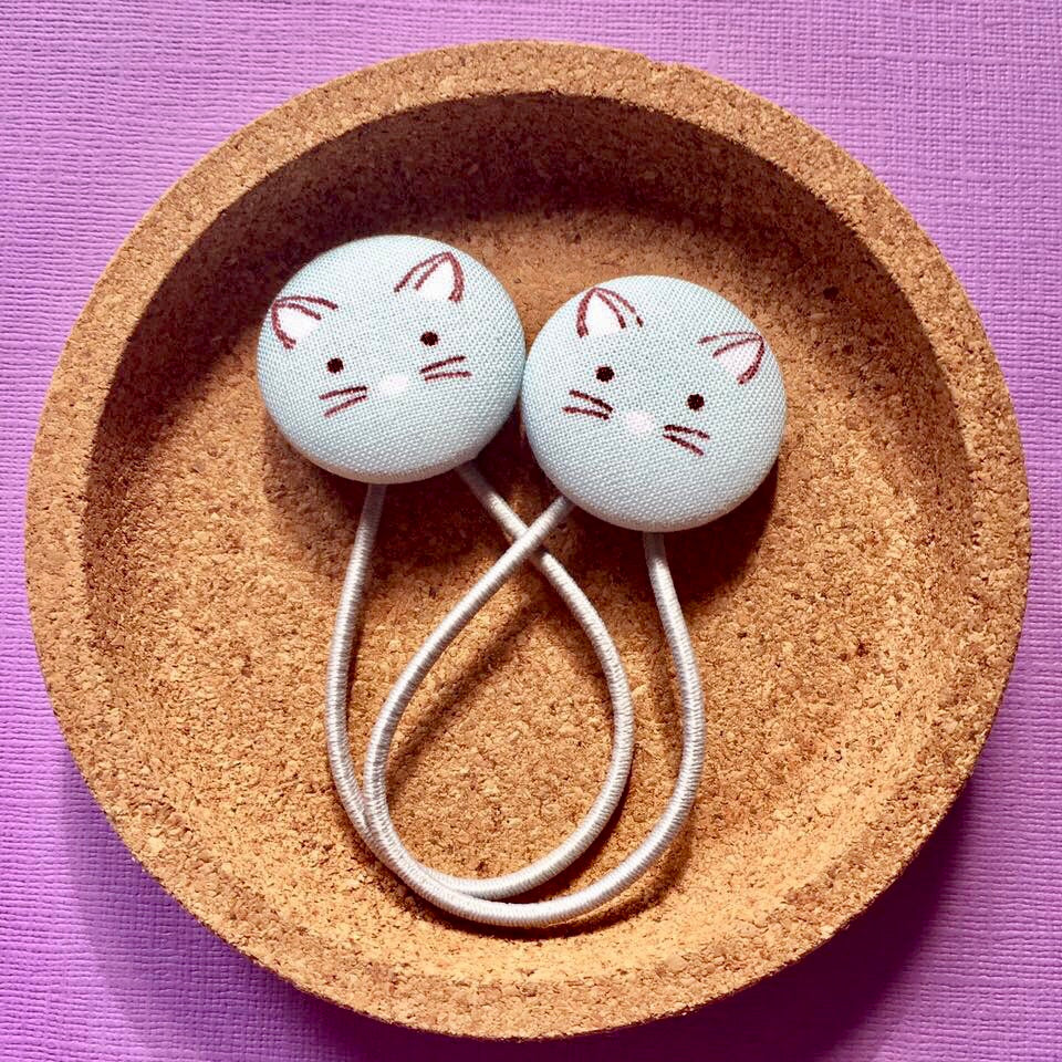 Cat Faces (Blue)