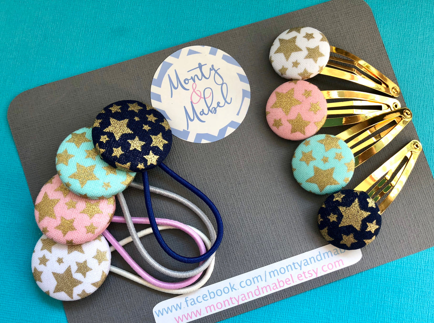 White & Gold Stars