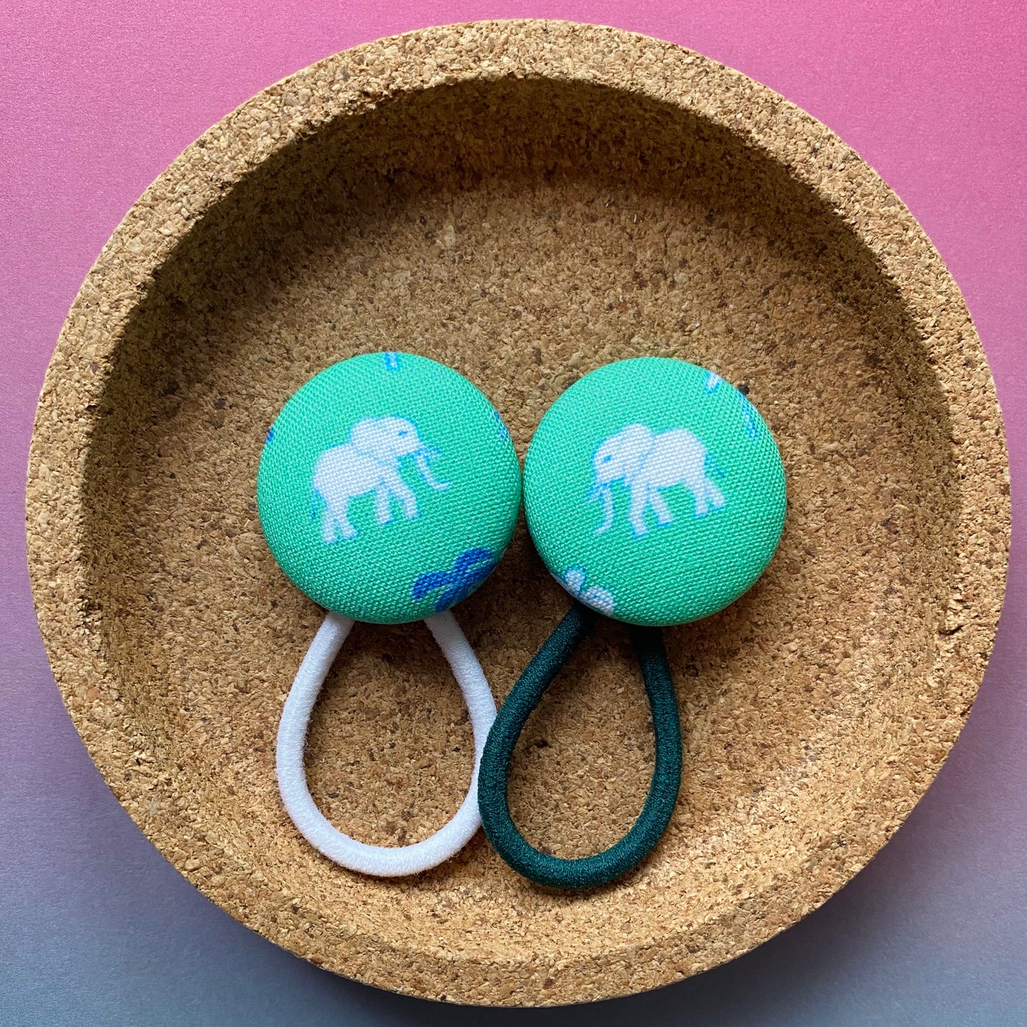 Boho Green Elephants
