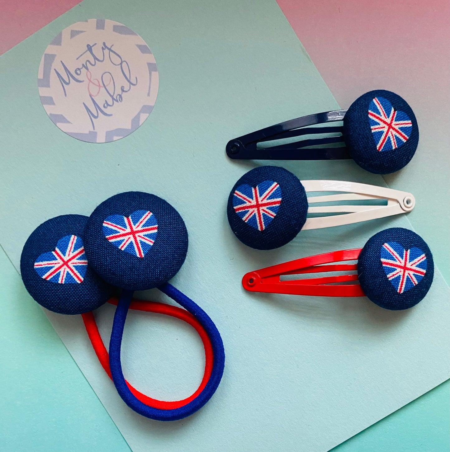 Union Jack Hearts (Blue)
