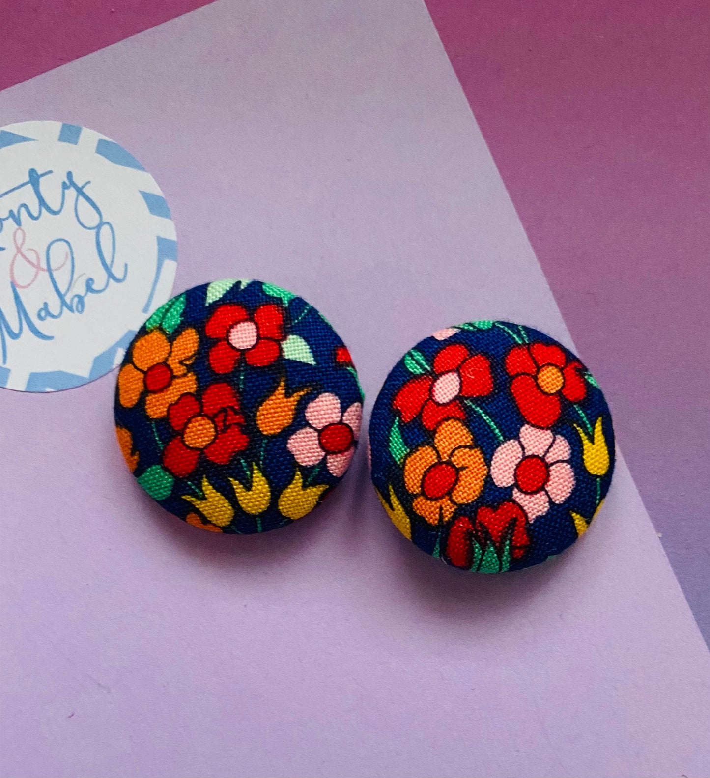 Sale: Liberty Floral Small Bobbles (Pair)