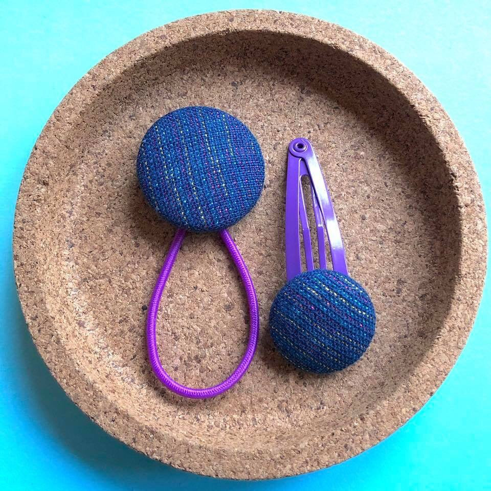 Purple Metallic Linen