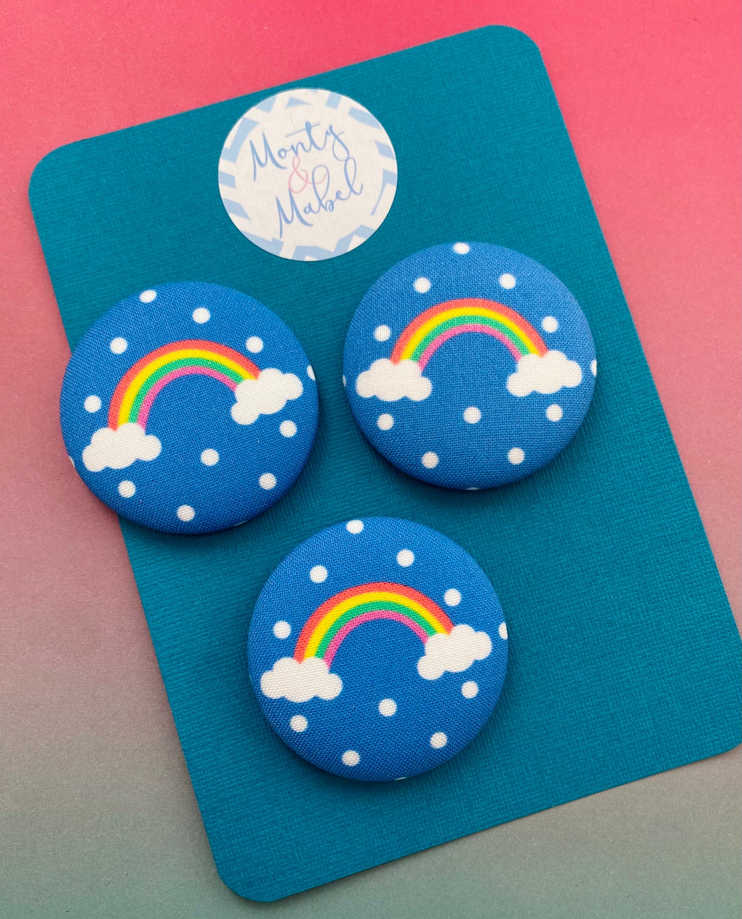 Sale: Polka Dot Rainbow Large Bobble (Single)