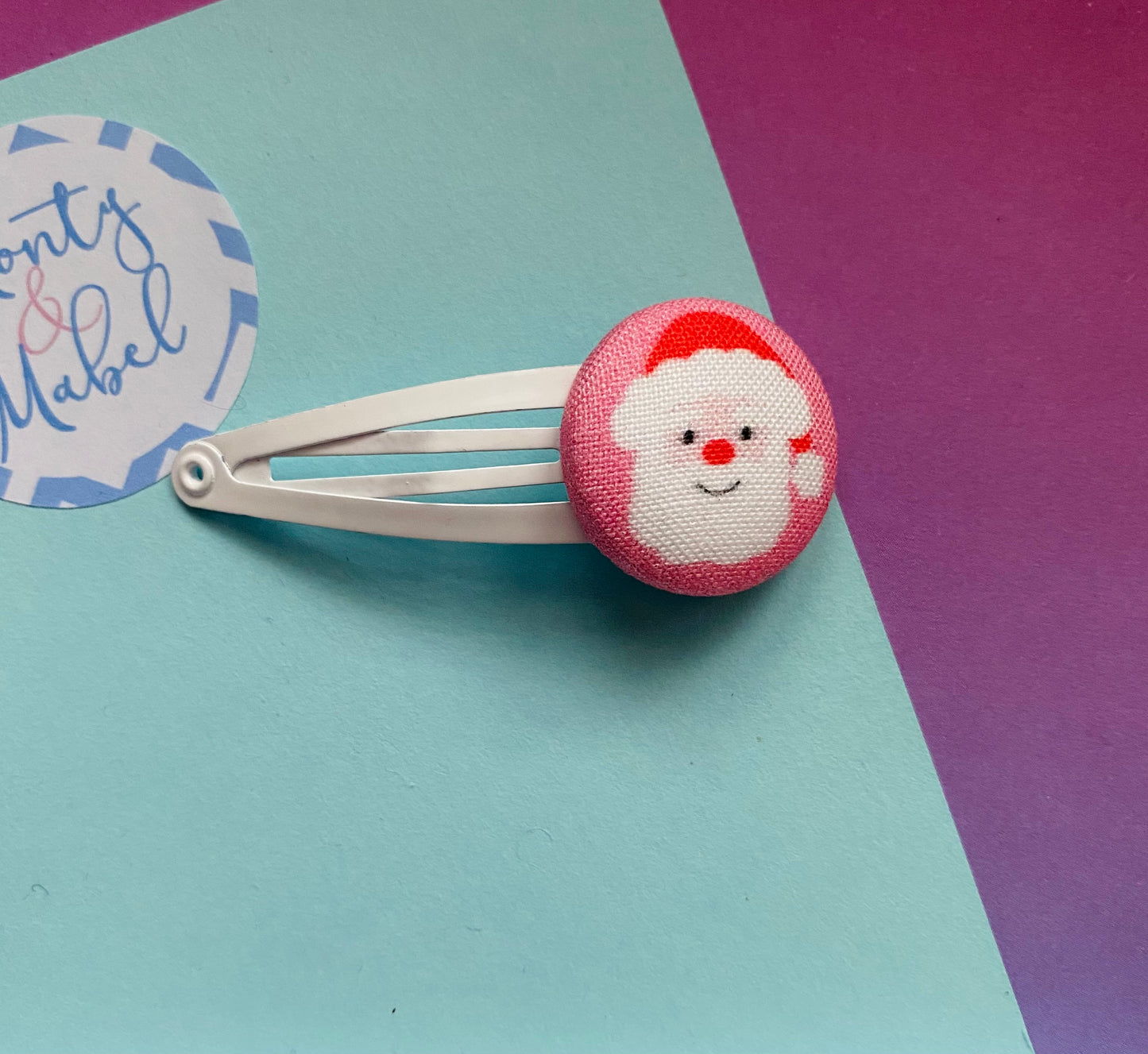 Sale: Pale Pink Father Christmas Standard Clip (Single)