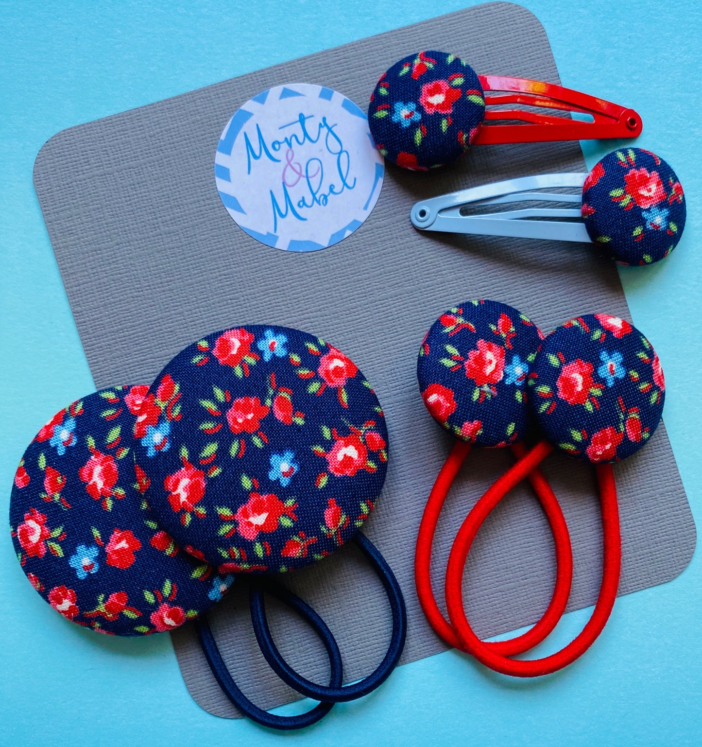 Small Navy Floral