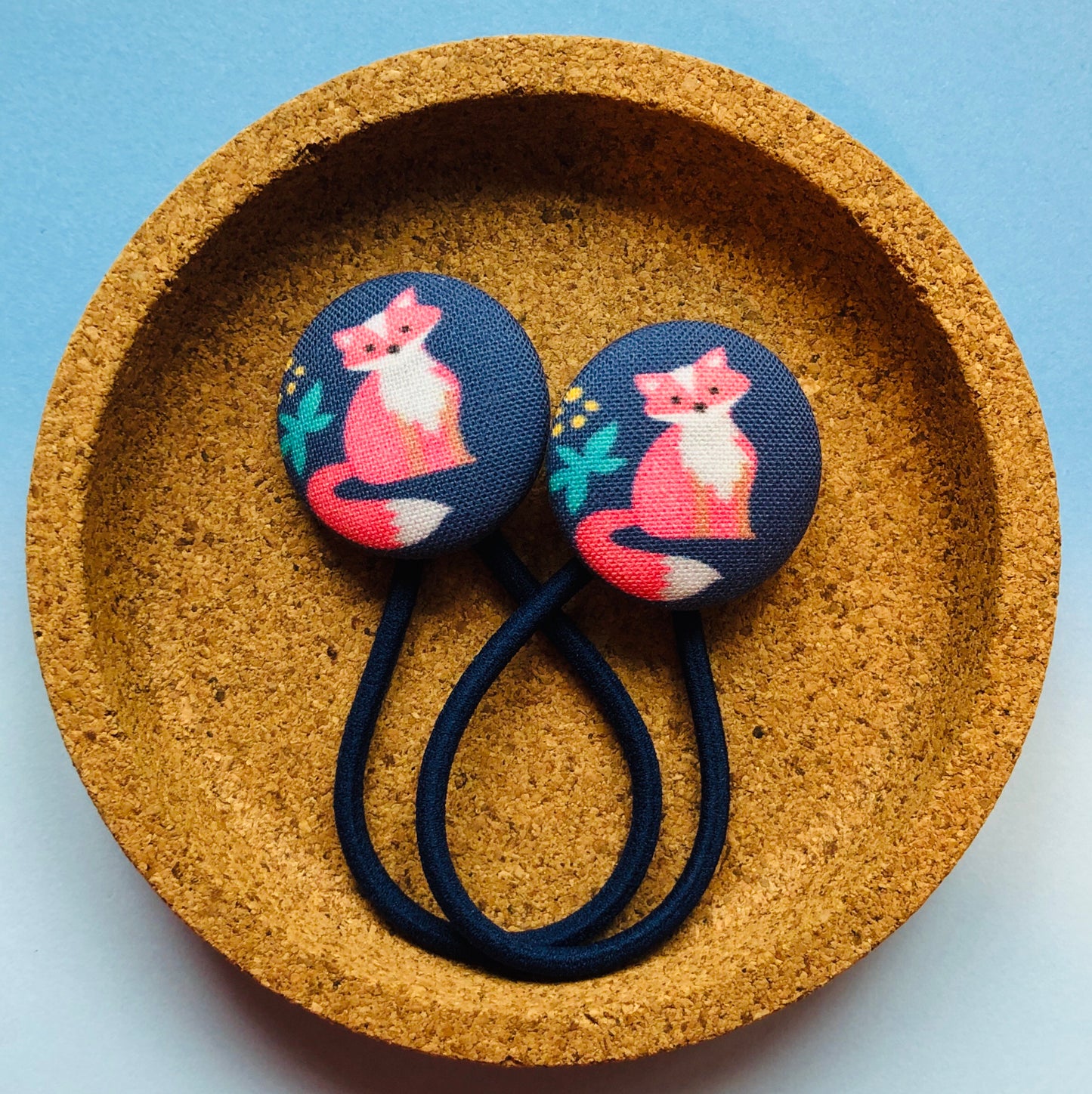 Floral Navy Fox