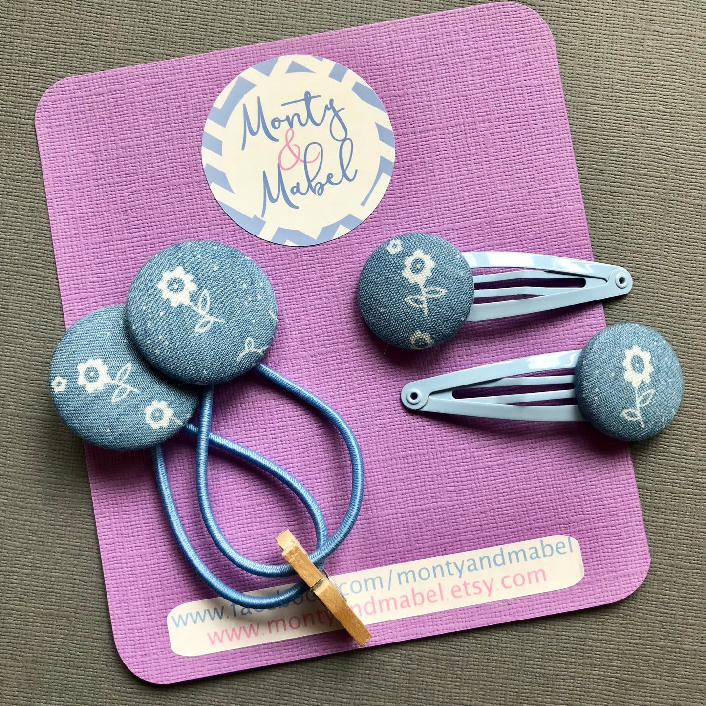 Chambray Denim Rose