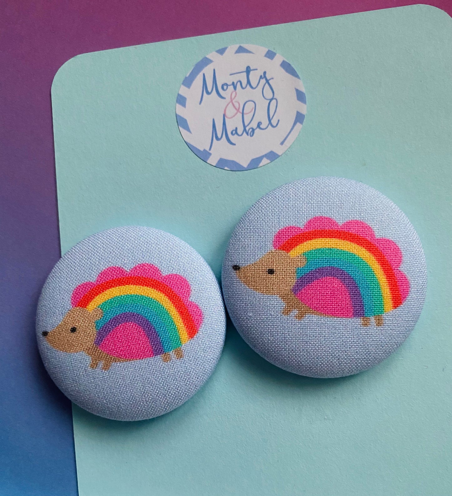 Sale: Rainbow Hedgehog Large Bobble (Single)