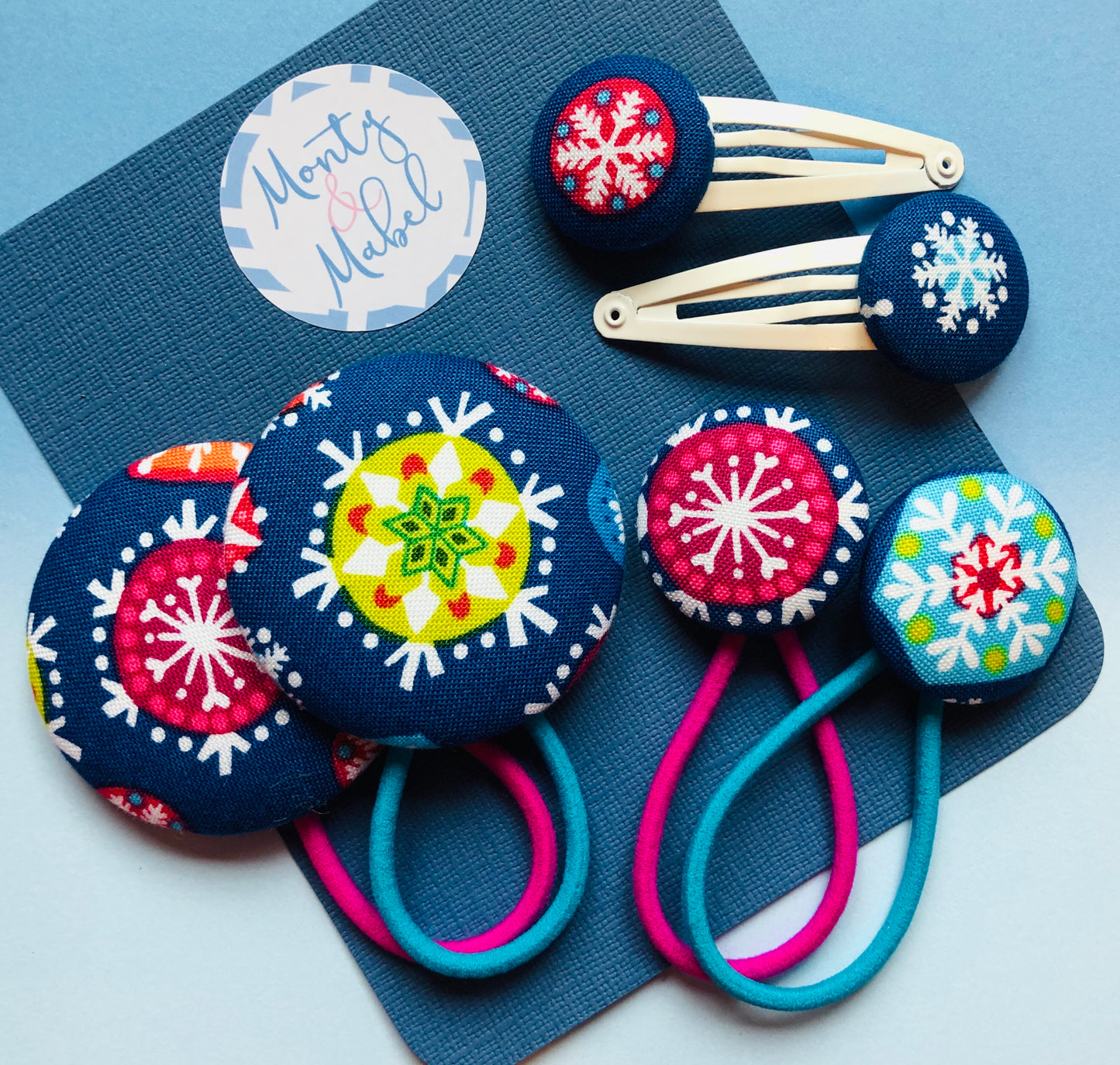 Bright Colourful Snowflakes