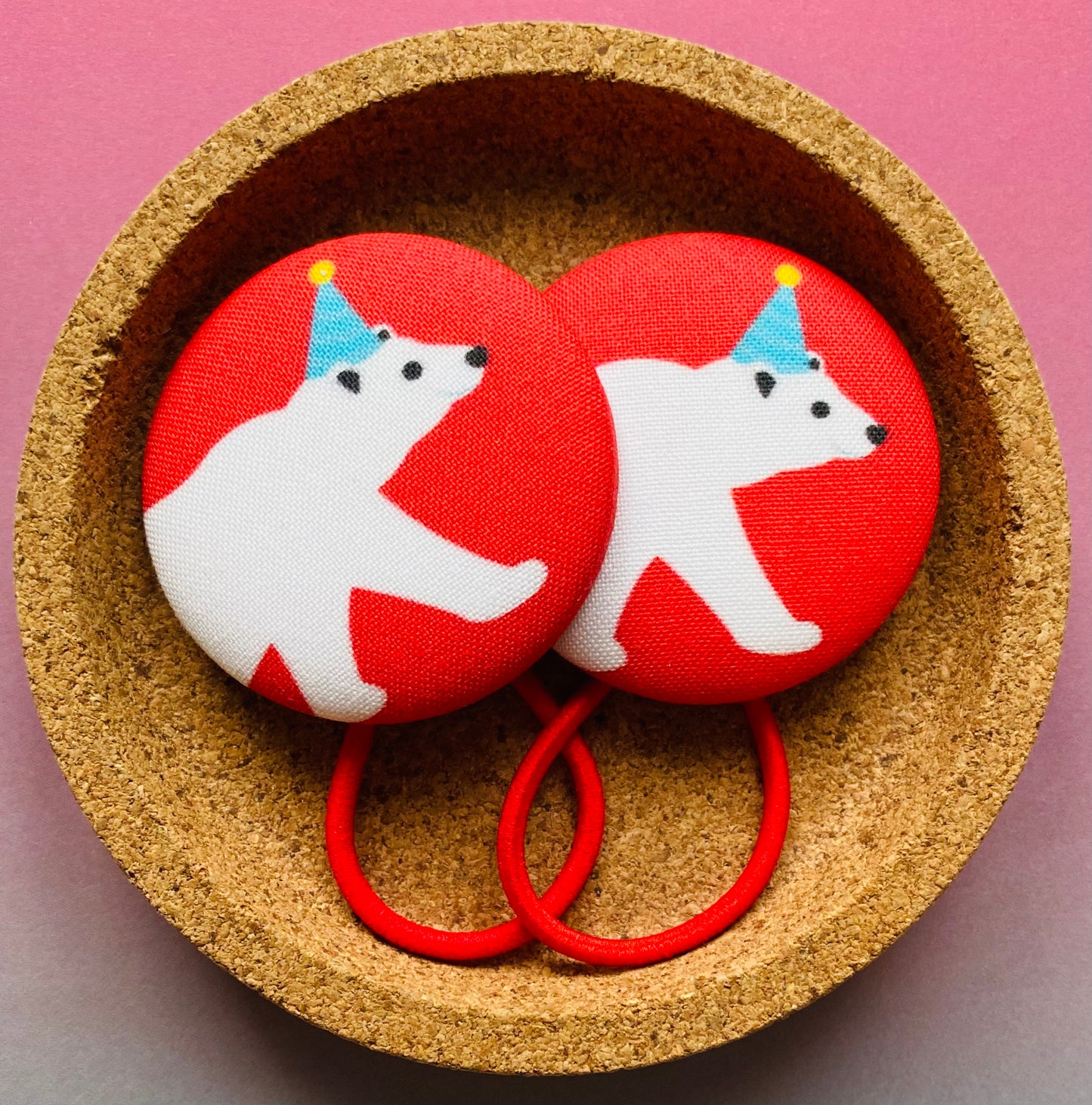 Polar Bear on Red