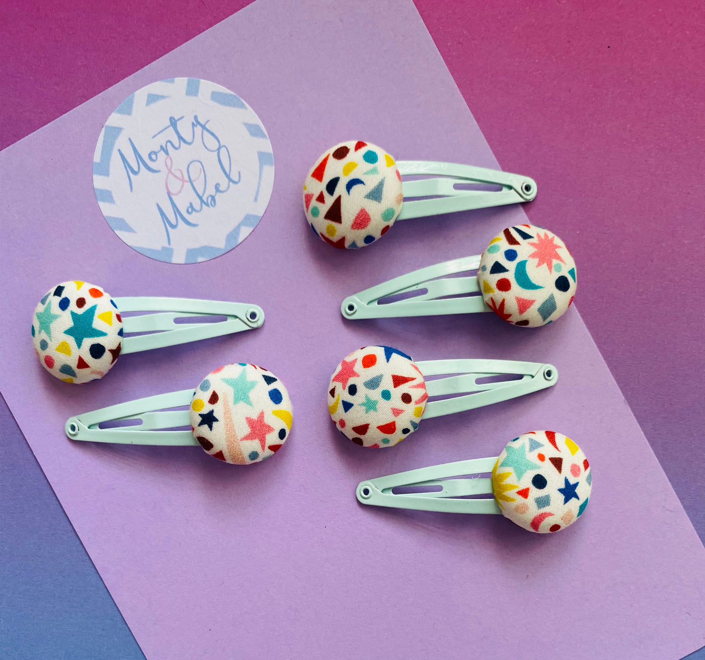 Sale: Liberty Fizz Stars Tiny Clips (Pair)