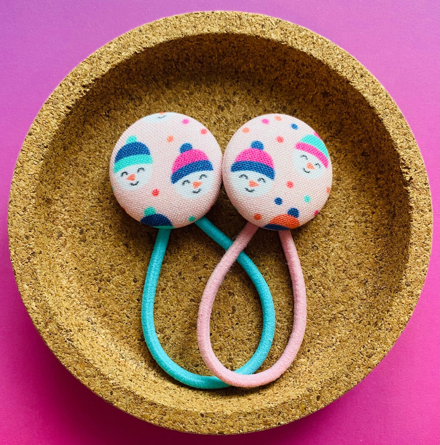 Little Colourful Snowmen (Pink)