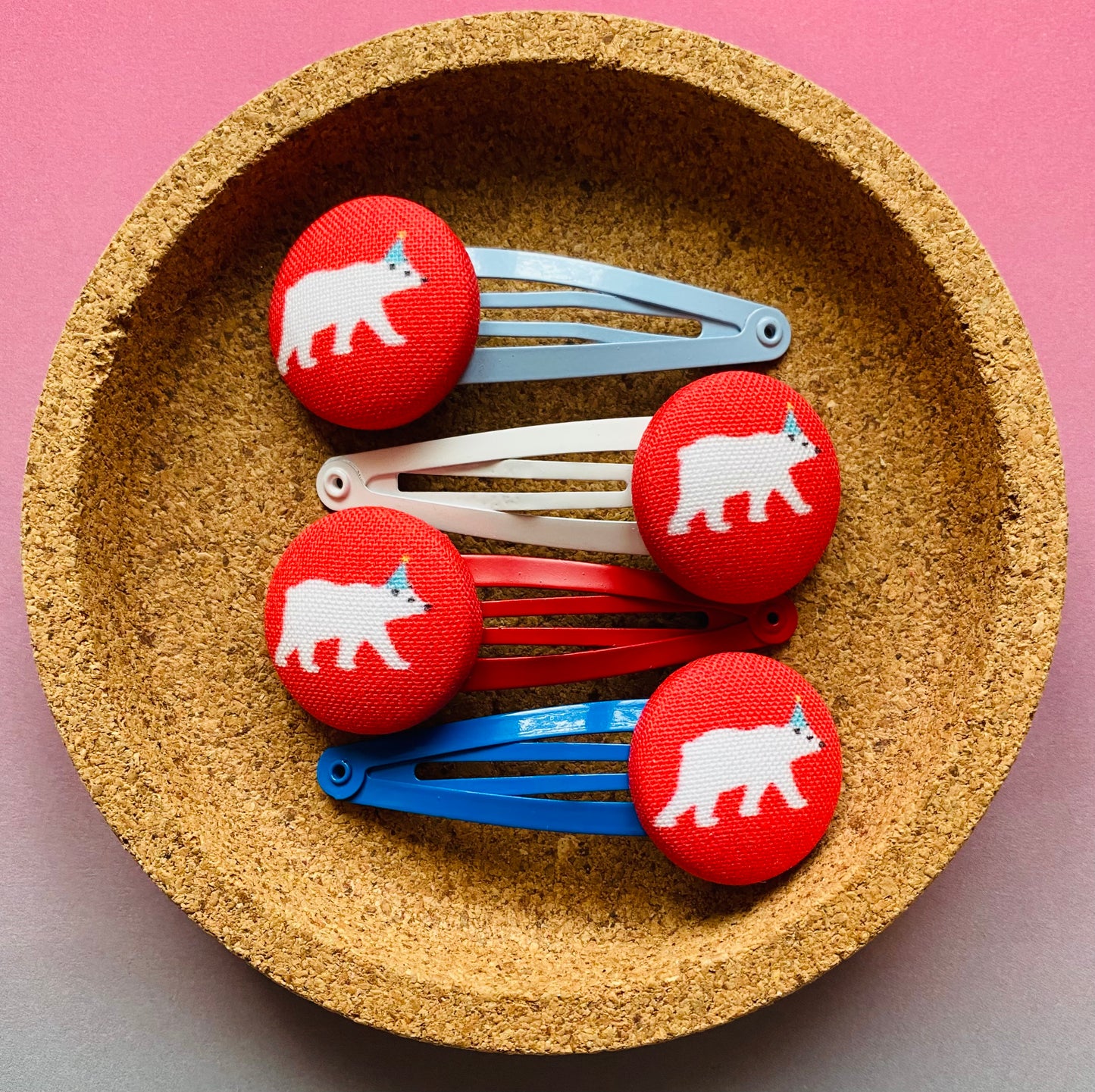 Polar Bear on Red