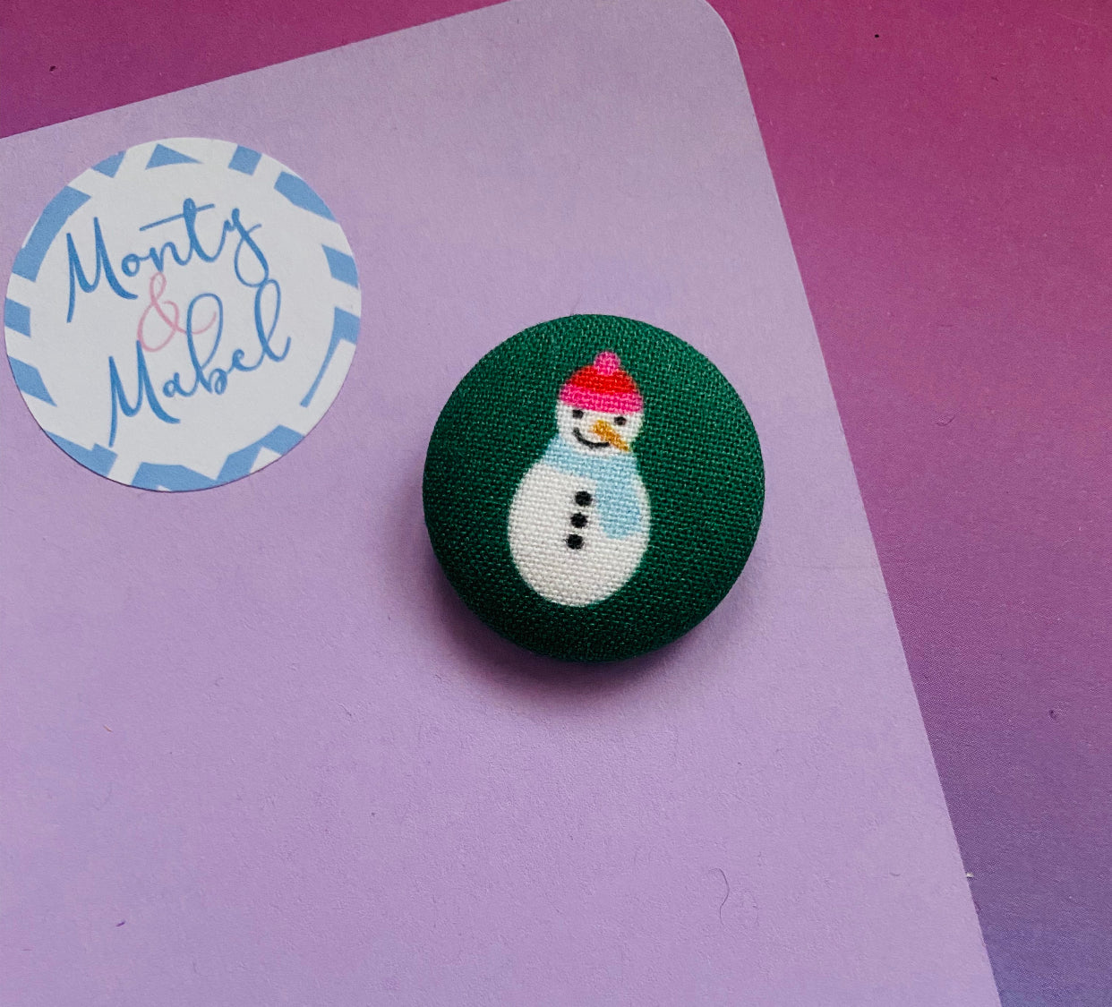 Sale: Green Snowman Small Bobble (Single)