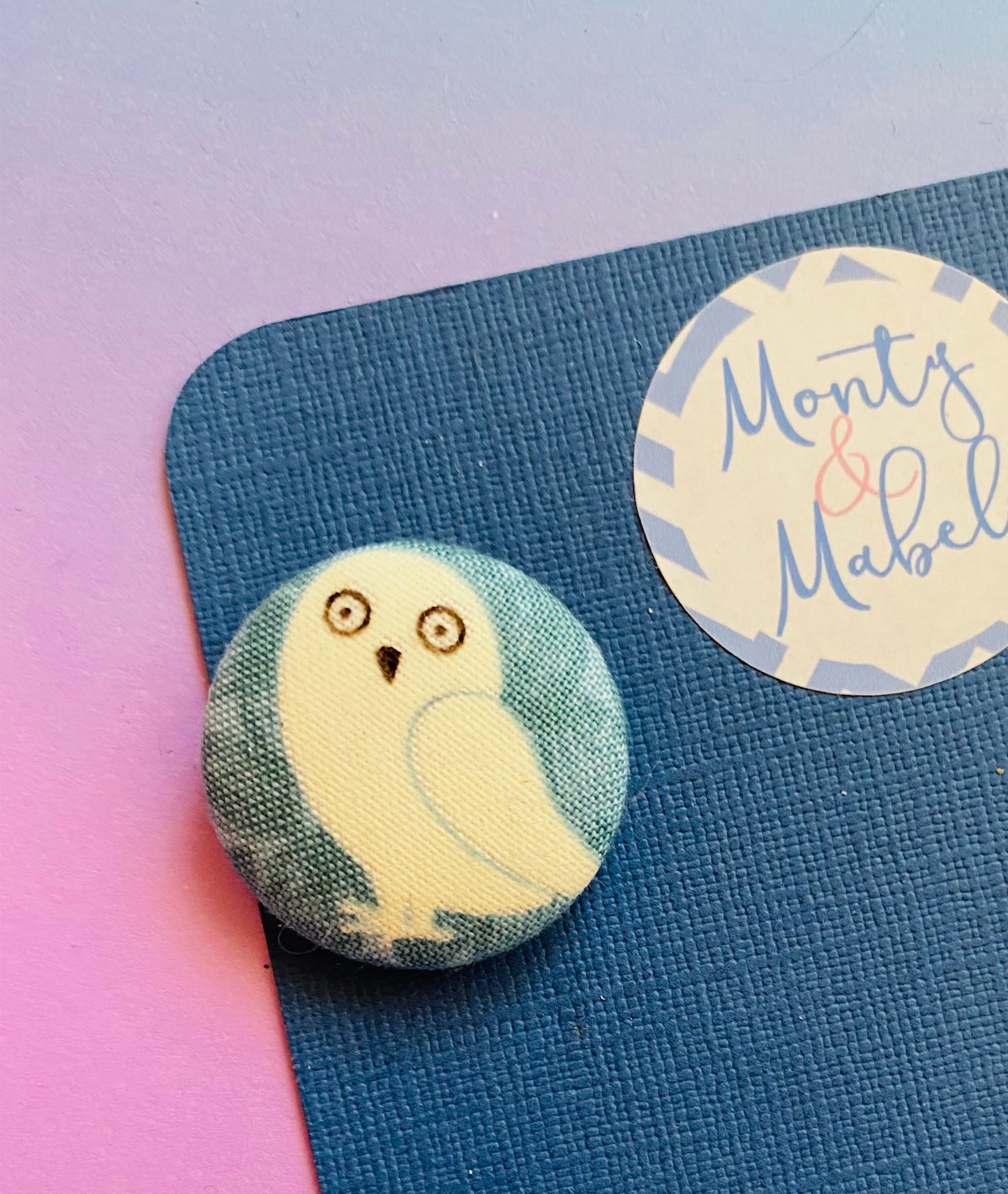 Sale: Pale Blue Owl Small Bobble (Single)