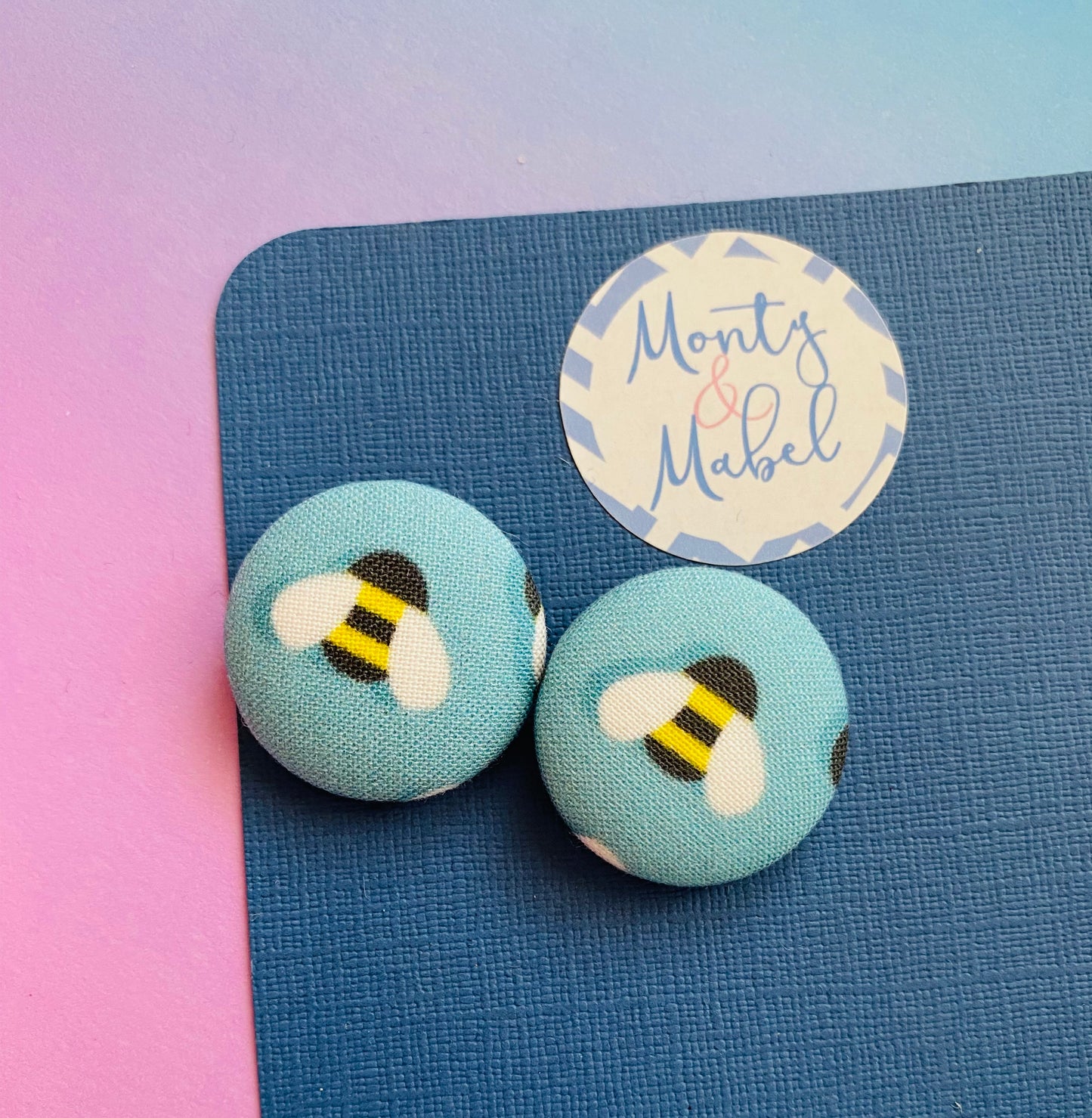 Sale: Blue Bee Small Bobbles (Pair)