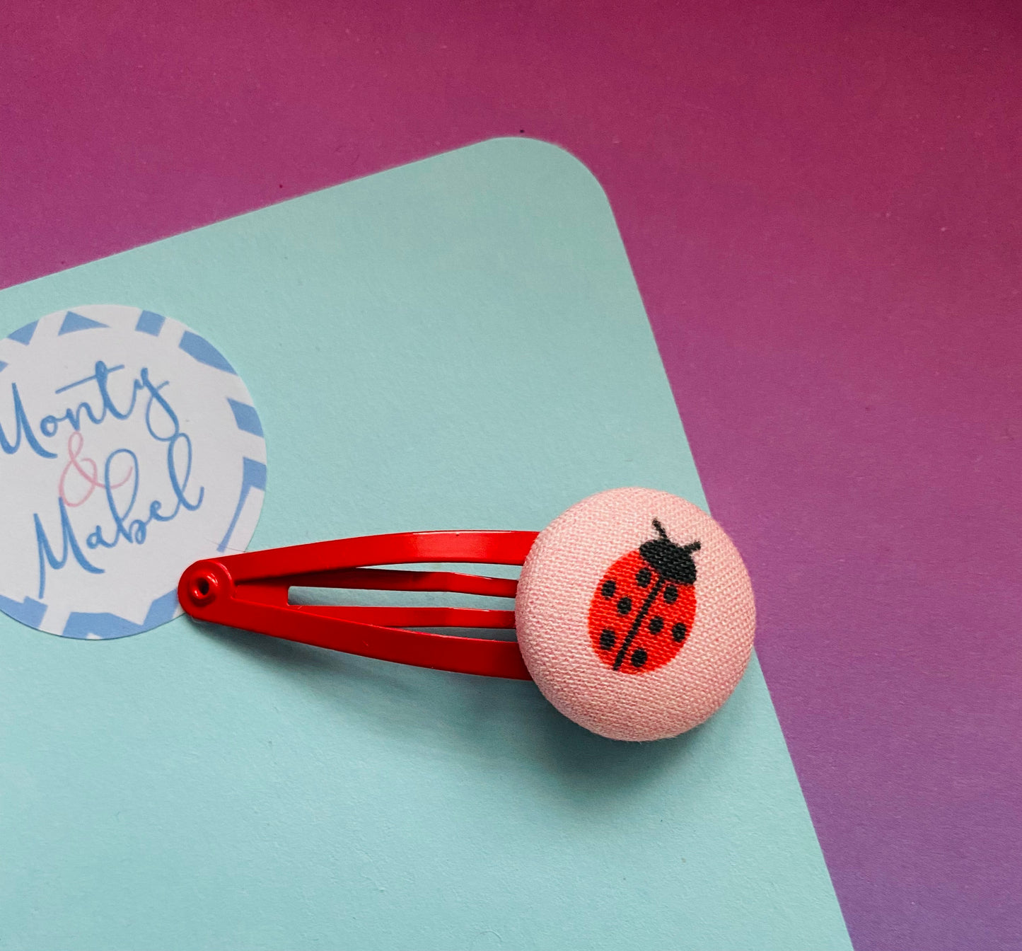 Sale: Pale Pink Ladybird Christmas Standard Clip (Single)