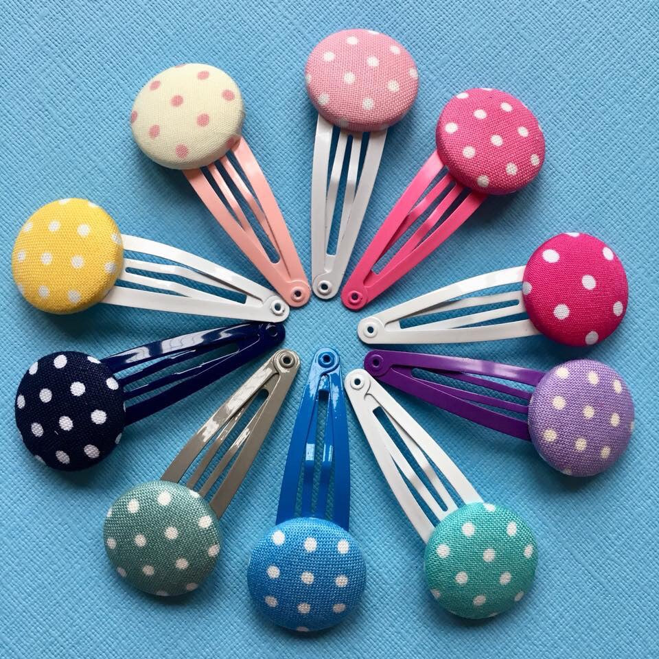 Cream/Pink Polka Dot