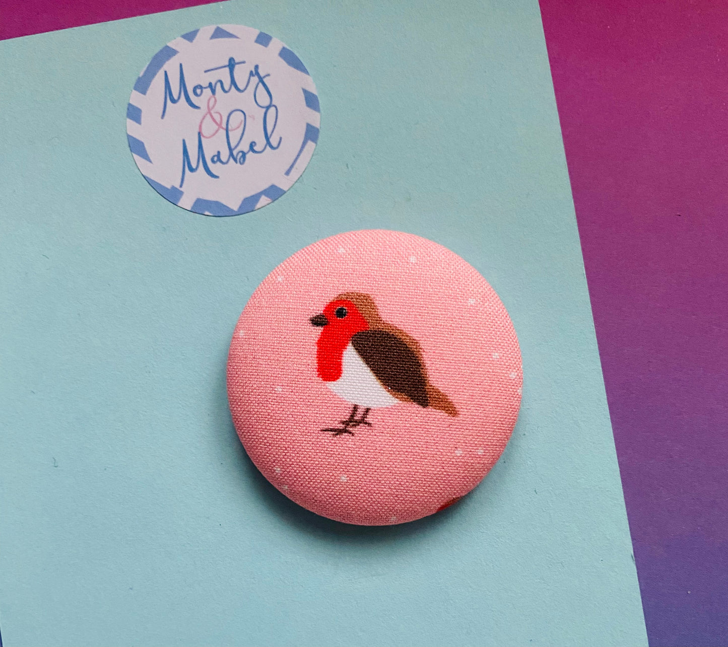 Sale: Pale Pink Robin Large Bobble (Single)